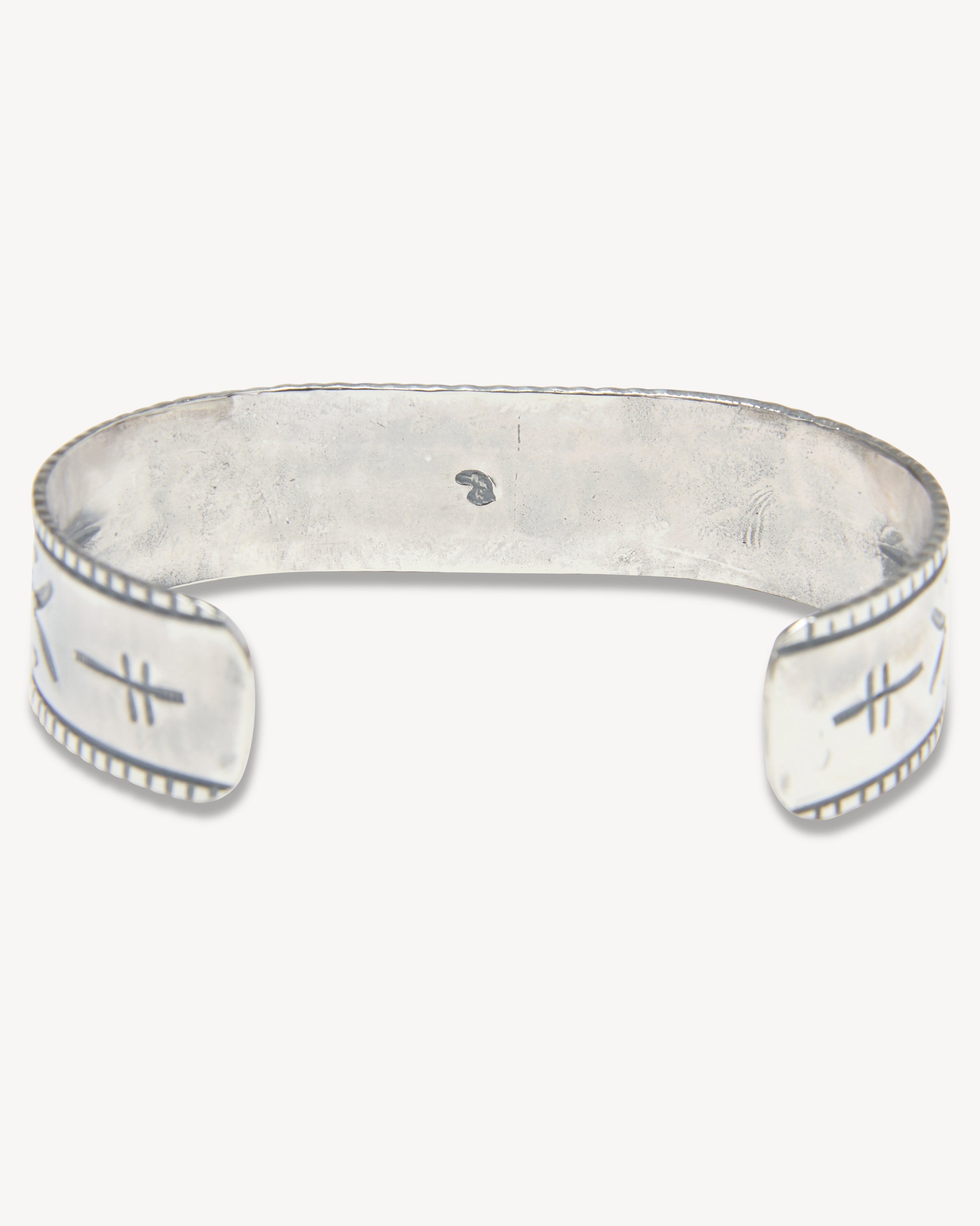 Square Turquoise Cuff with Thunderbird Design