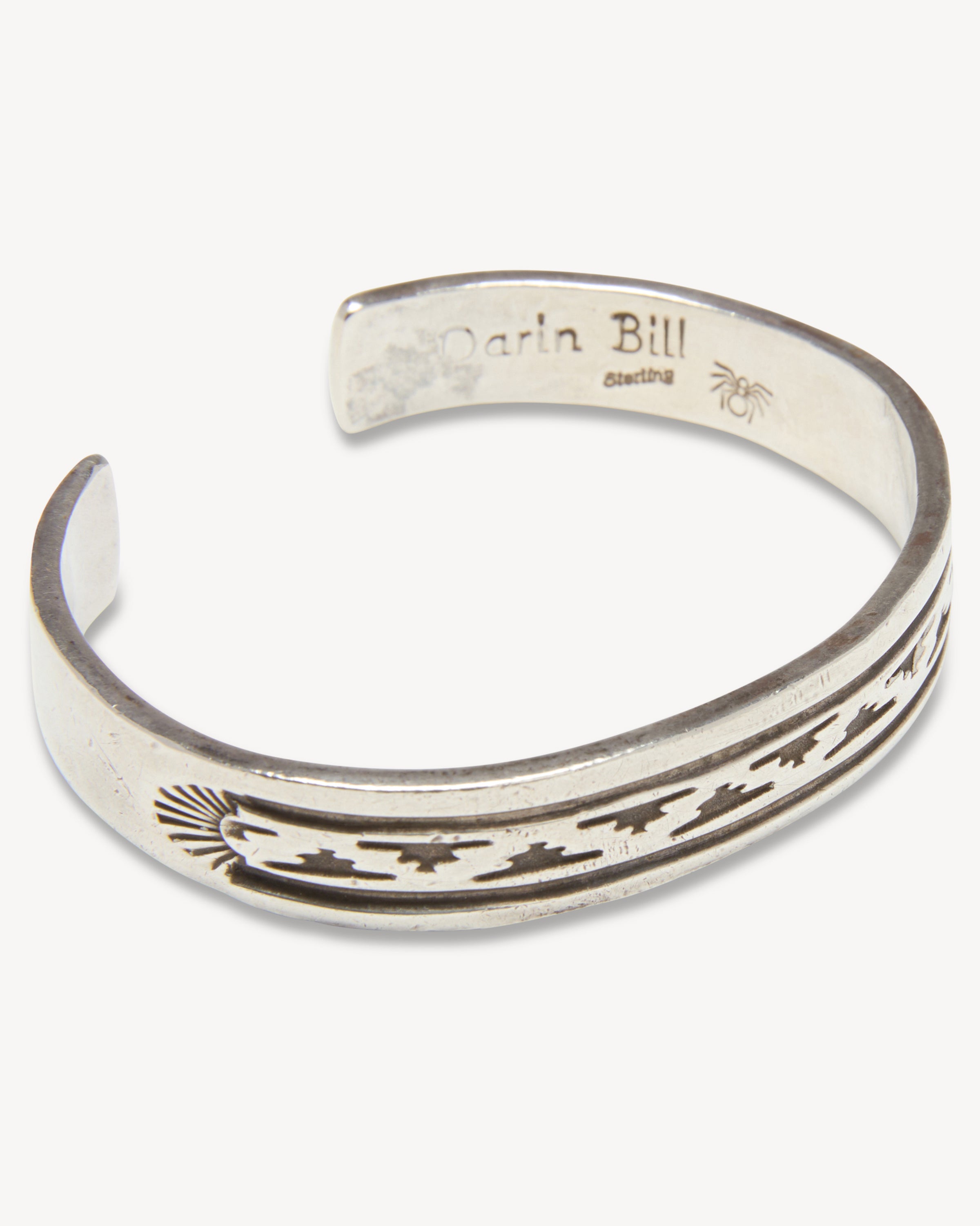 Vintage Sterling Silver Cuff with Thunderbird Motif — Darin Bill