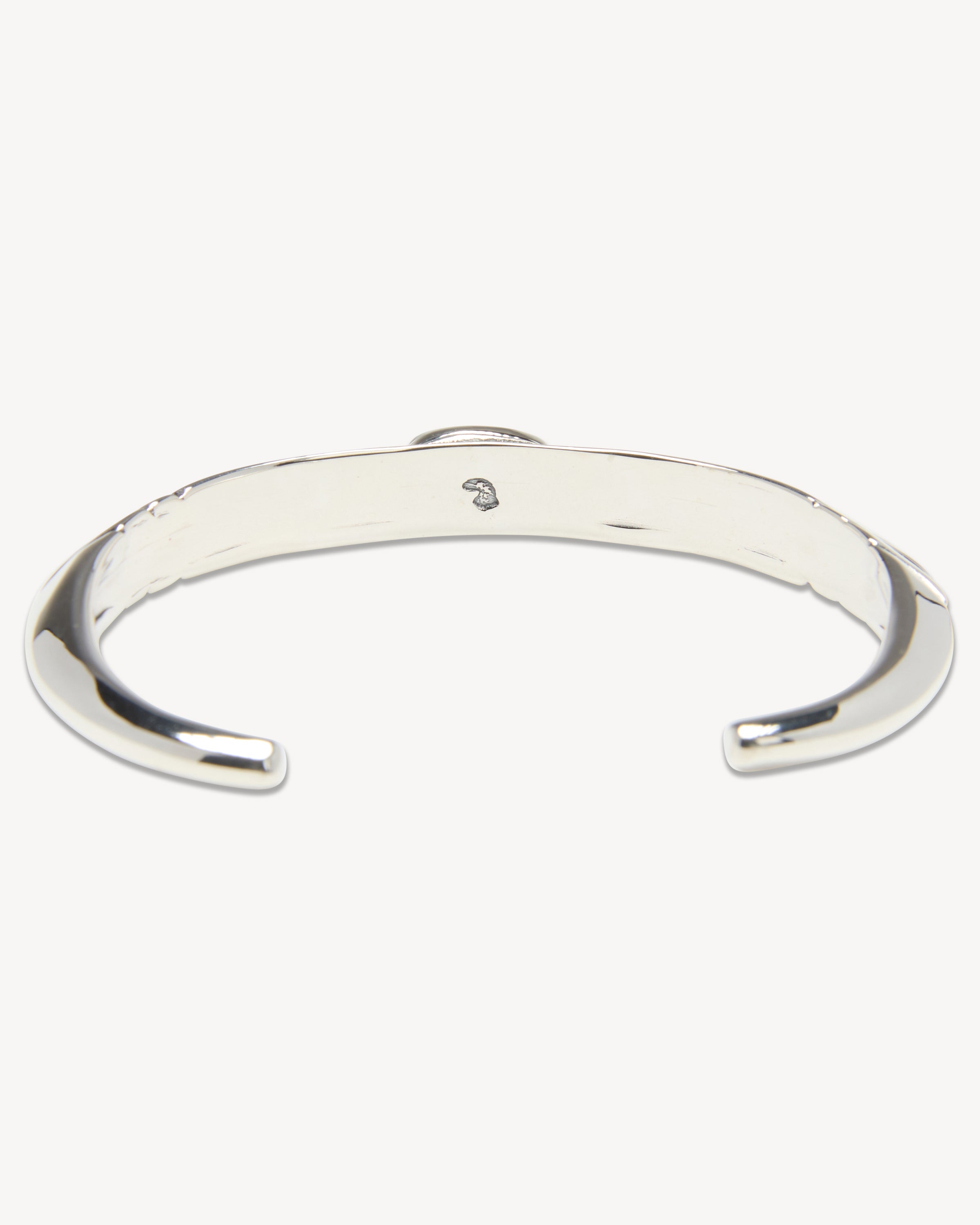 Triangle Tapered End Cuff with Turquoise Accent