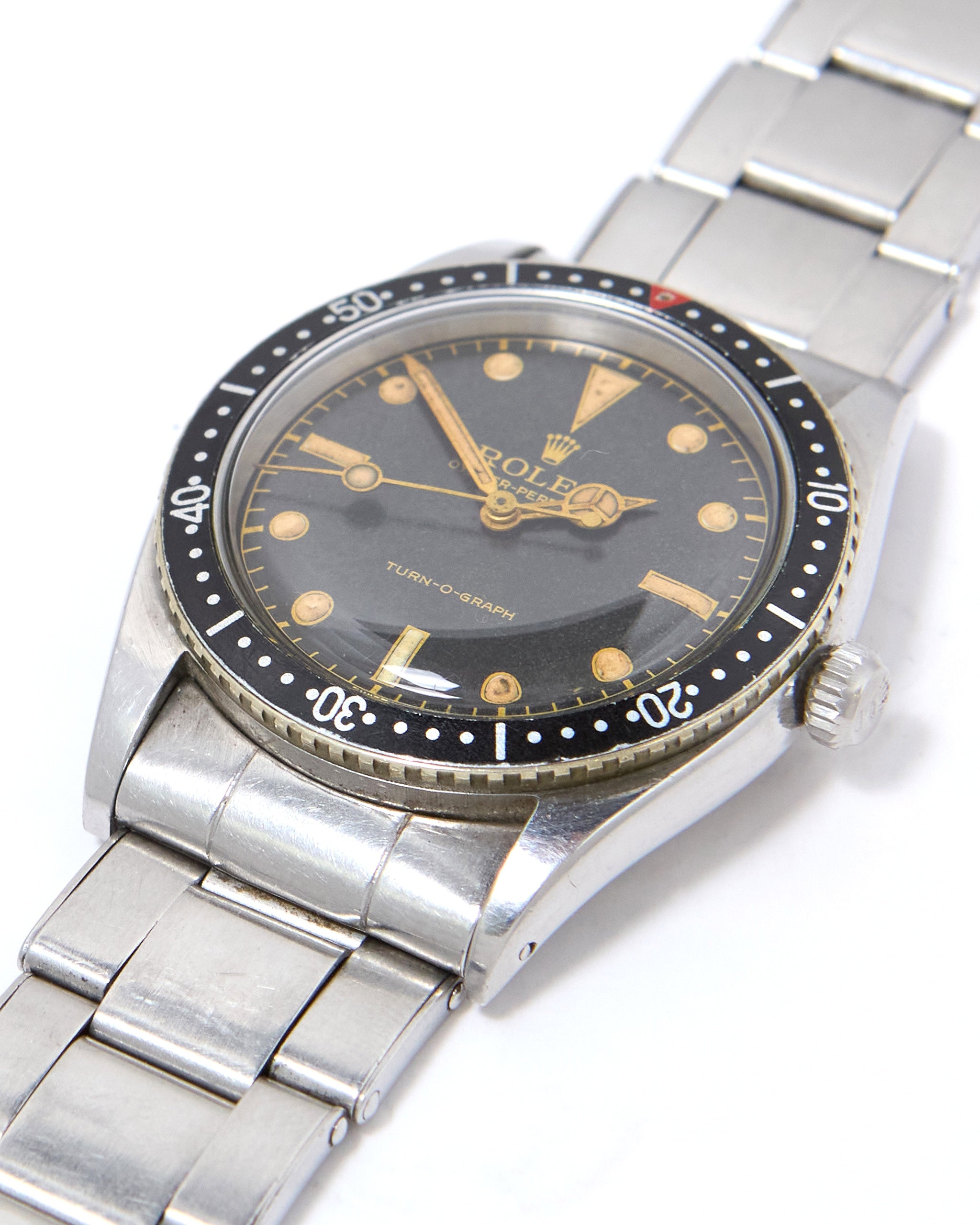Rolex Turn-O-Graph 6202 Gilt Dial on Oyster Rivet Bracelet