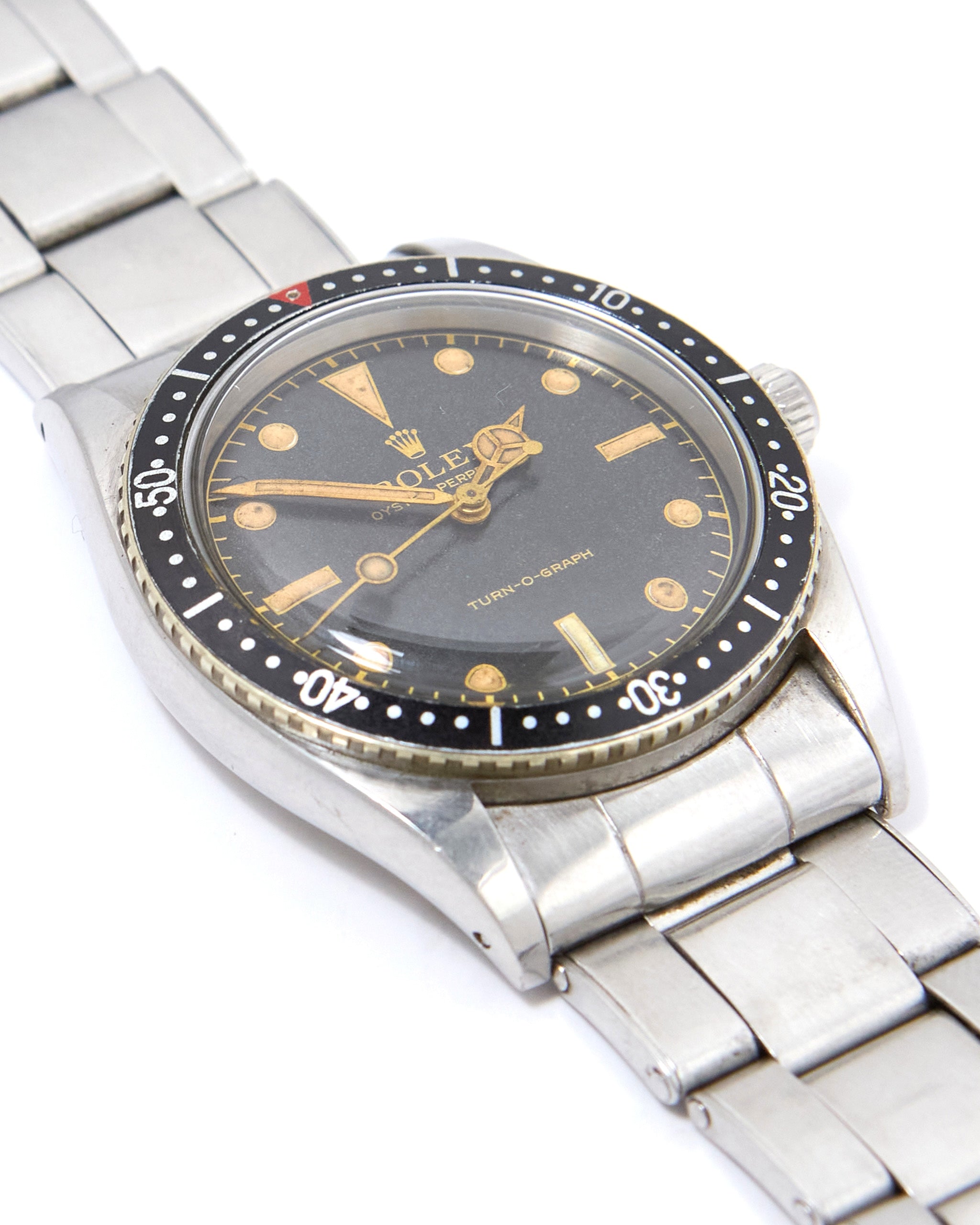 Rolex Turn-O-Graph 6202 Gilt Dial on Oyster Rivet Bracelet
