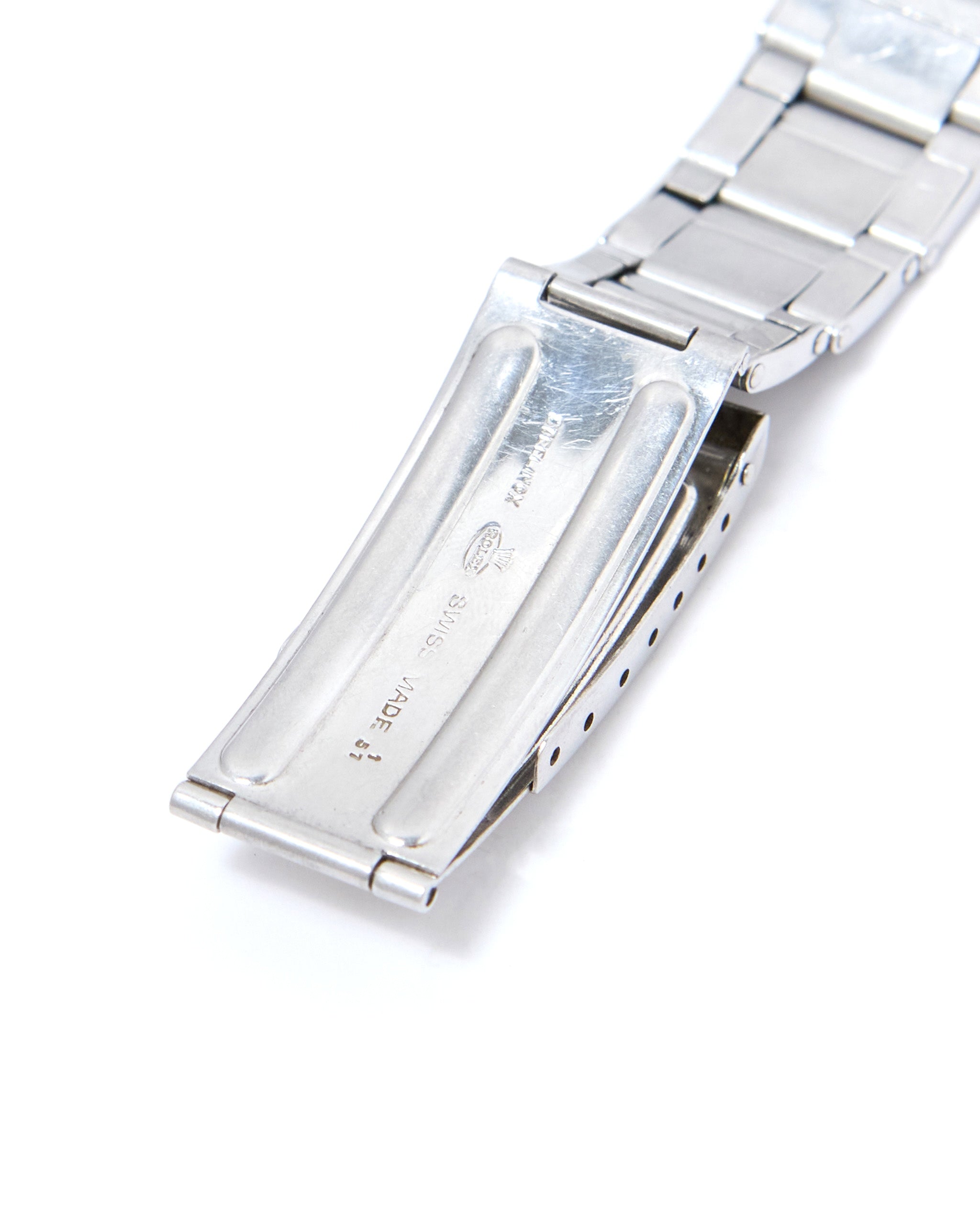 ROLEX あまりこま ブレスレット ジャンク ④ ロレックス Rolex Turn-O-Graph 6202 Gilt Dial on Oyster Rivet Bracelet