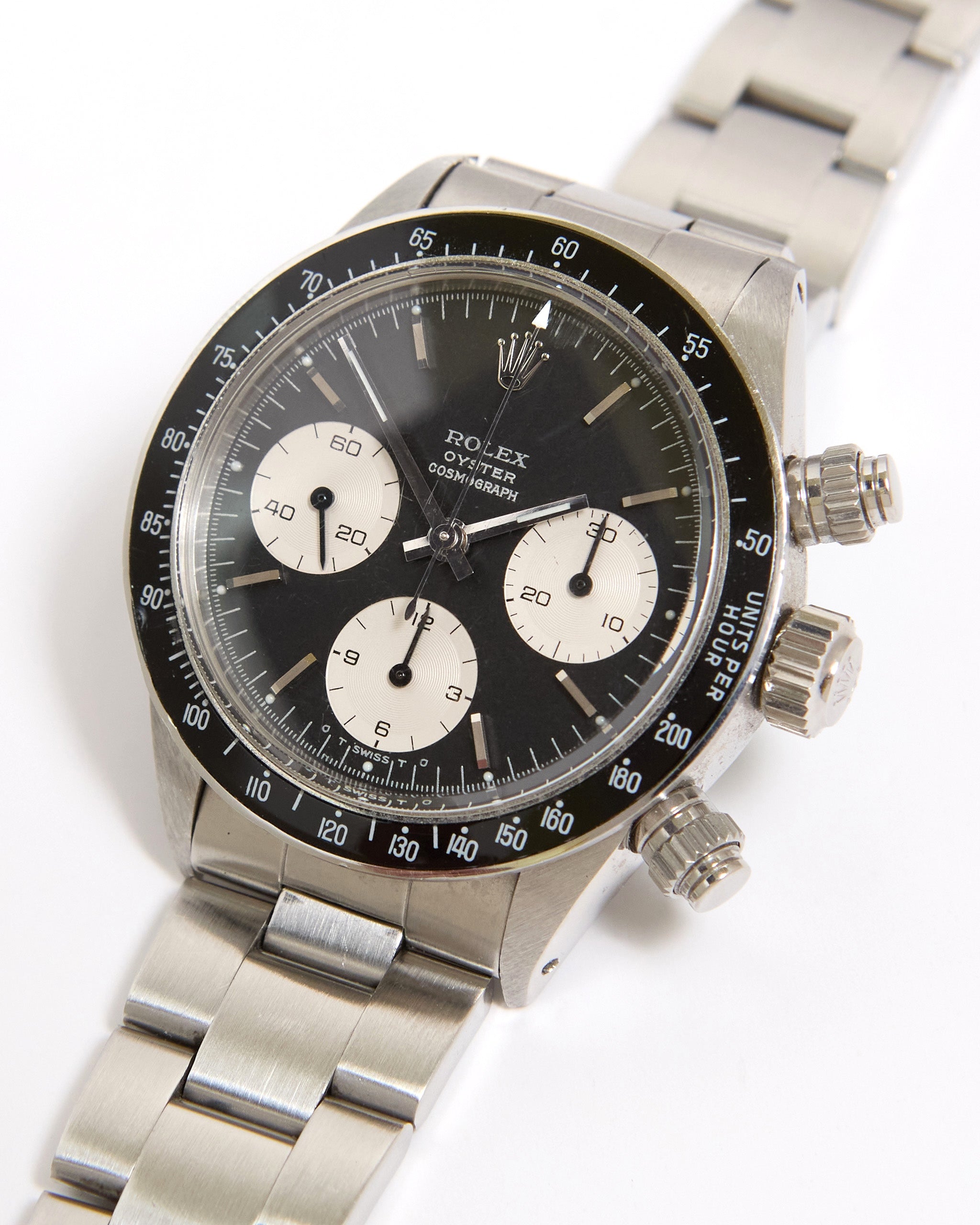 Rolex Daytona 6263 Black Sigma Silver Print Dial on Oyster Bracelet