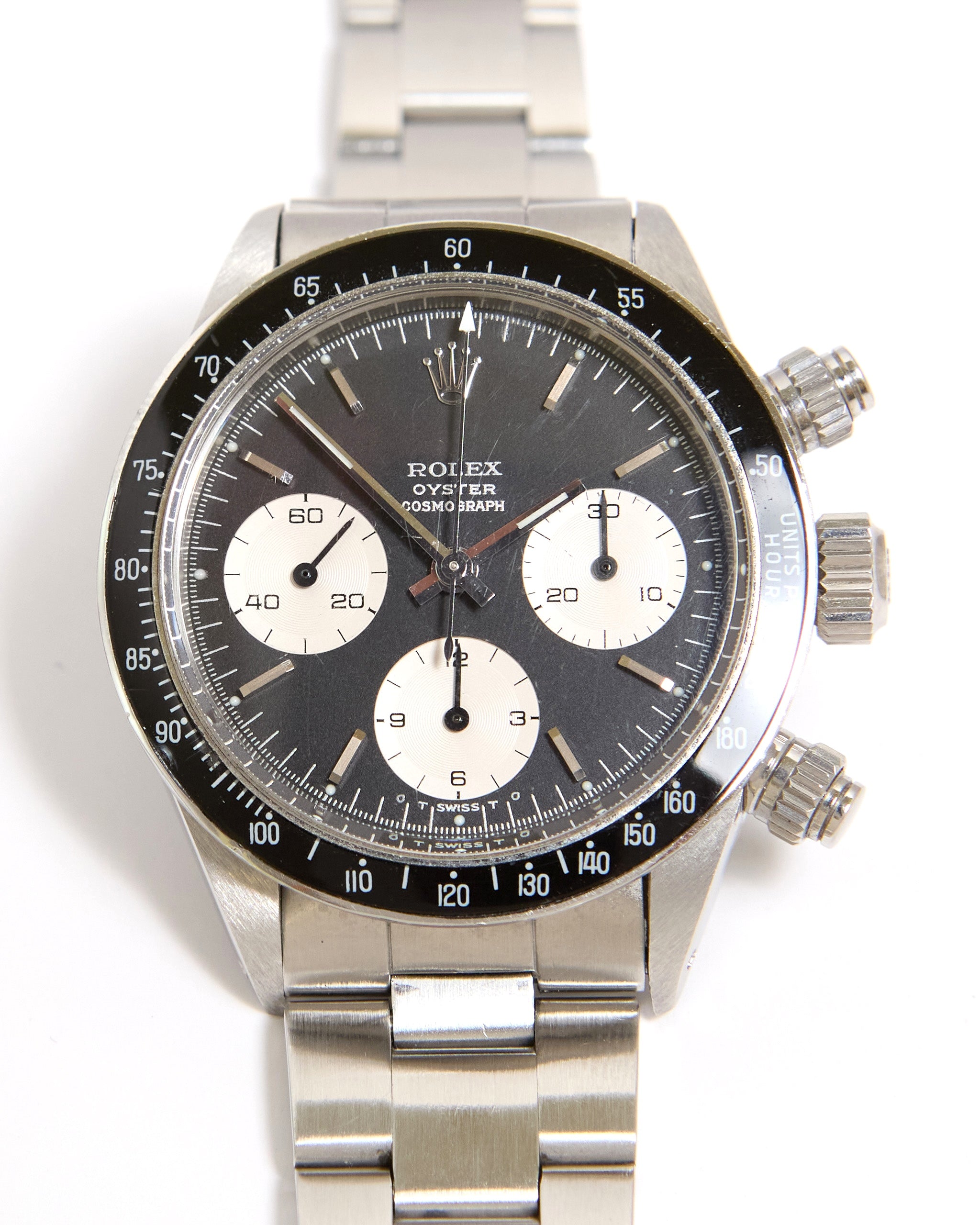Rolex Daytona 6263 Black Sigma Silver Print Dial on Oyster Bracelet