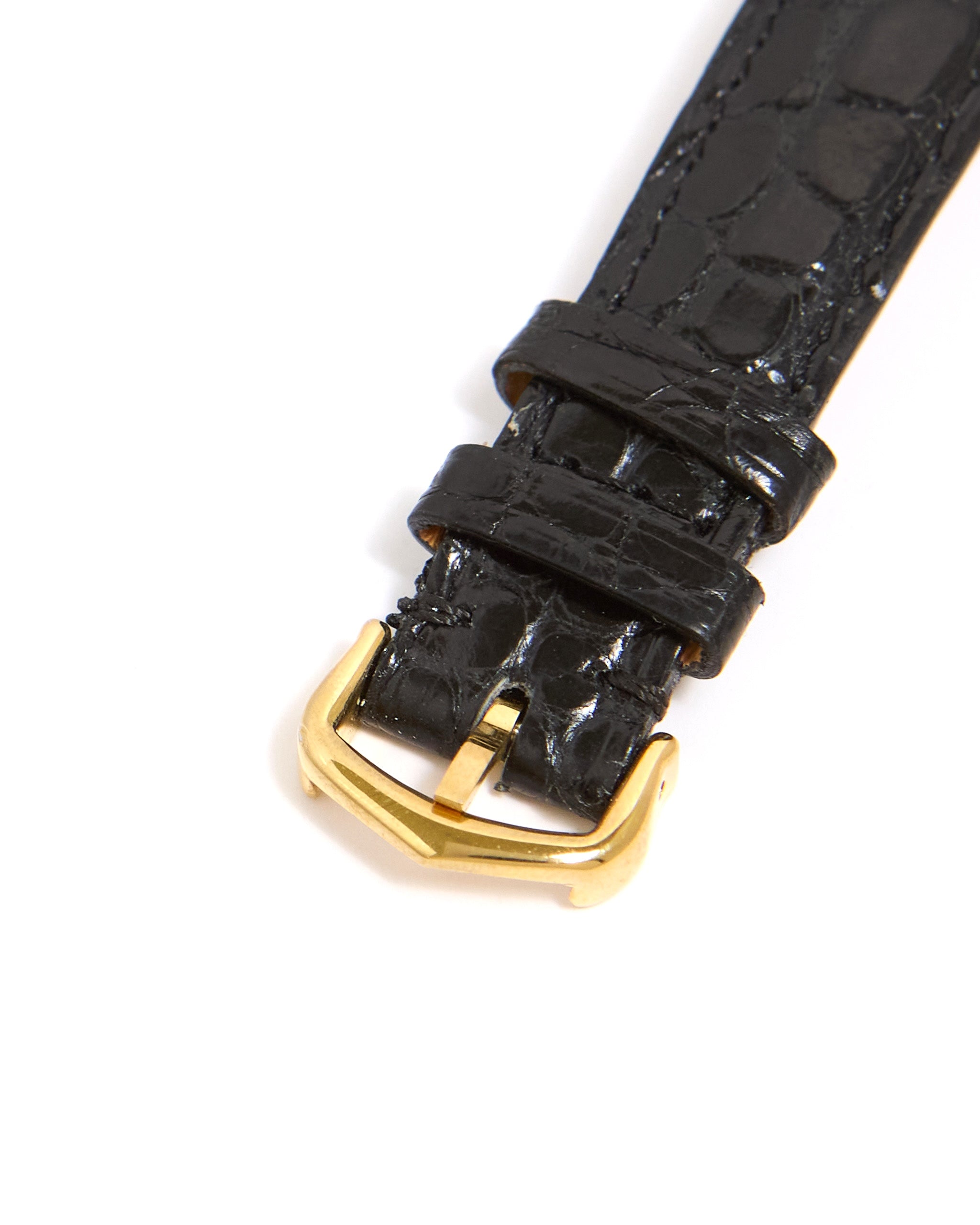 Cartier Tonneau 89590016 Paris Dial in Yellow Gold on Leather Strap and Buckle