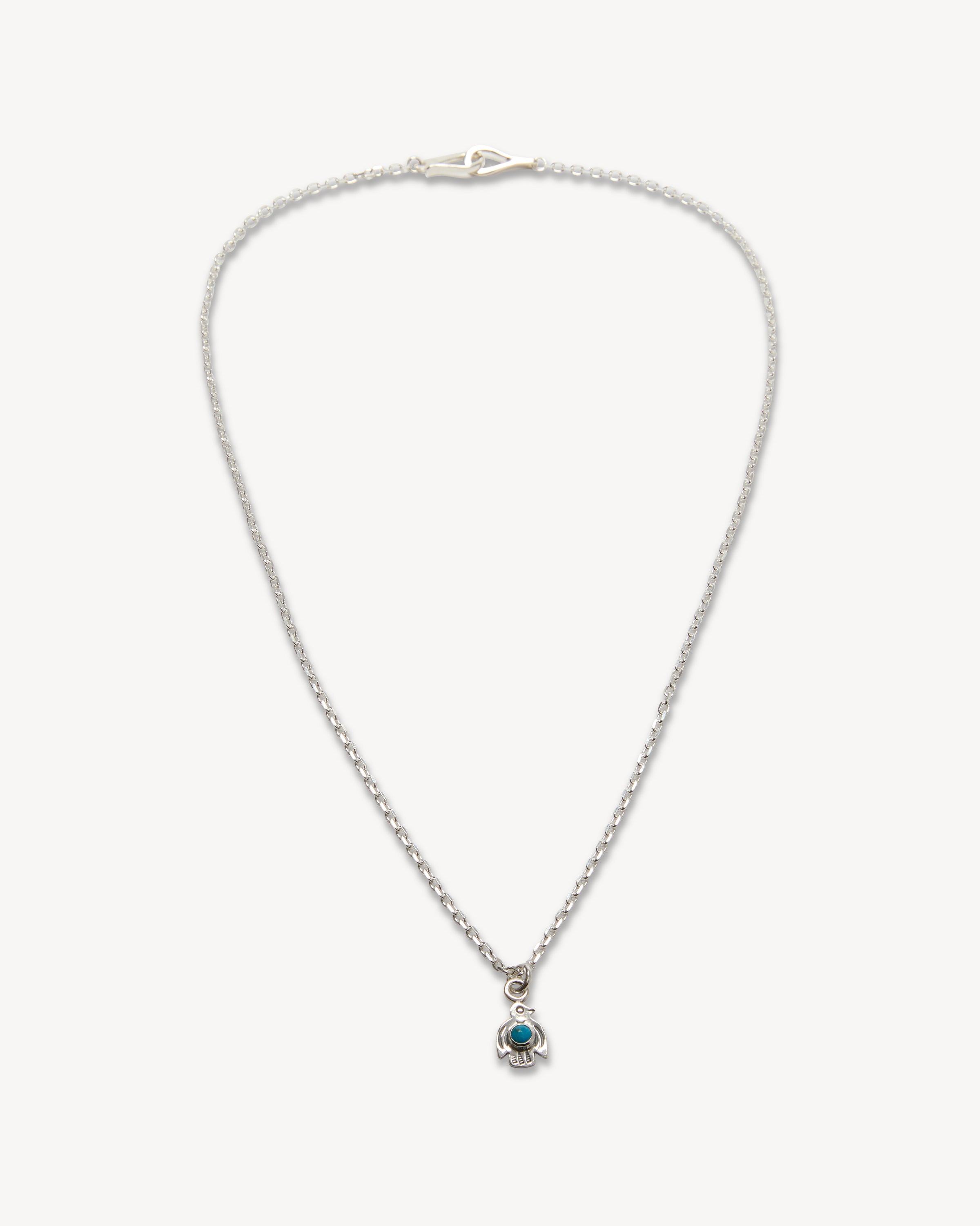 Baby Thunderbird Pendant with Infinity Hook Cable Chain