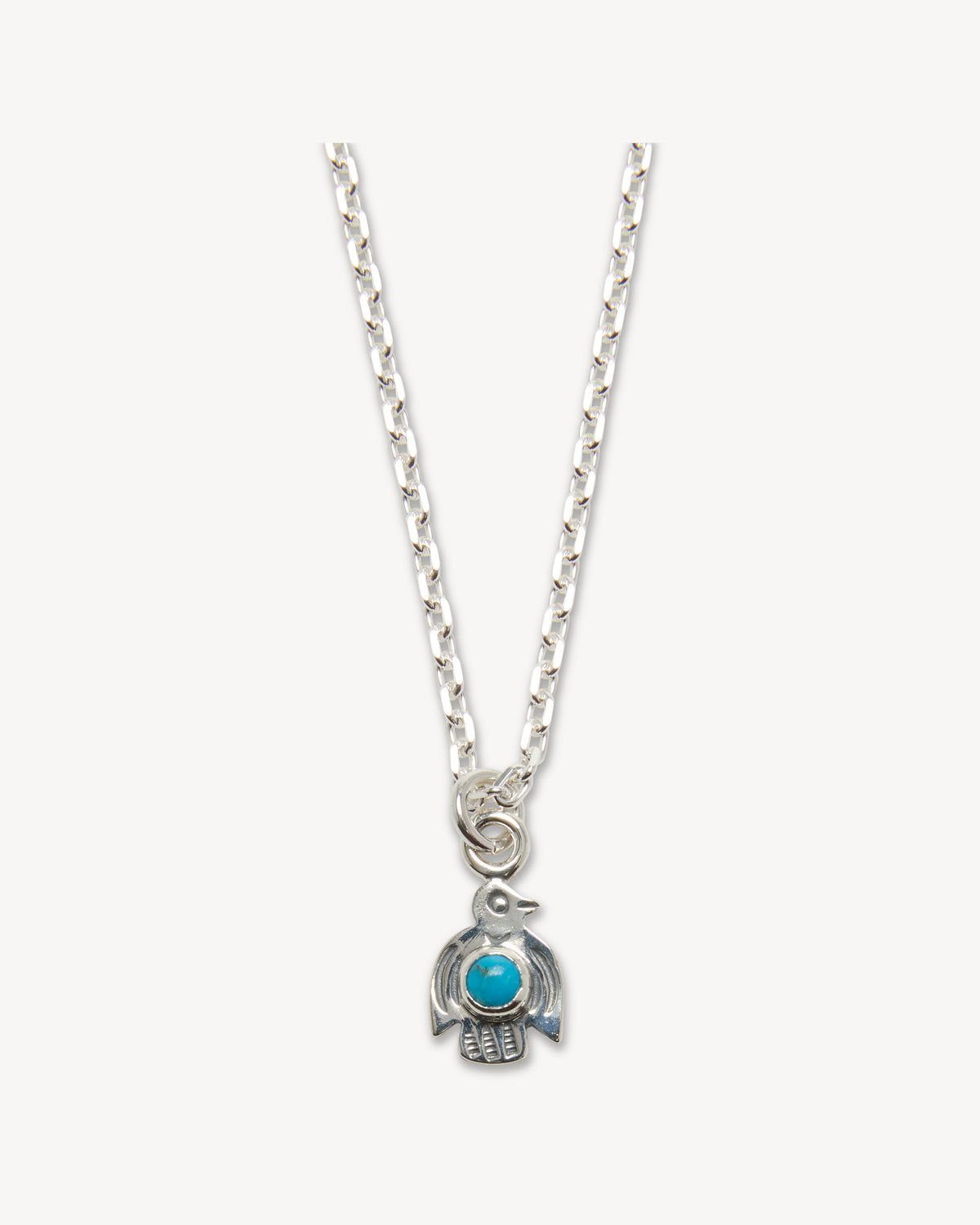 Baby Thunderbird Pendant with Infinity Hook Cable Chain