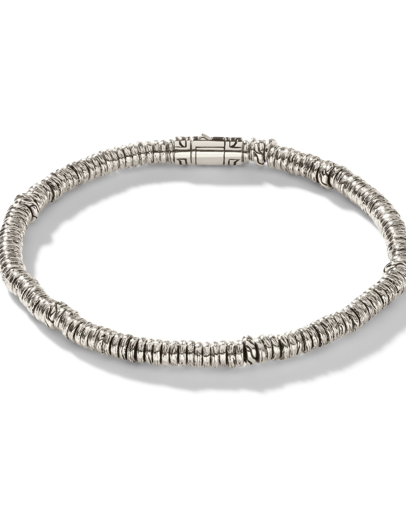Heishi Bracelet, Sterling Silver, 4MM