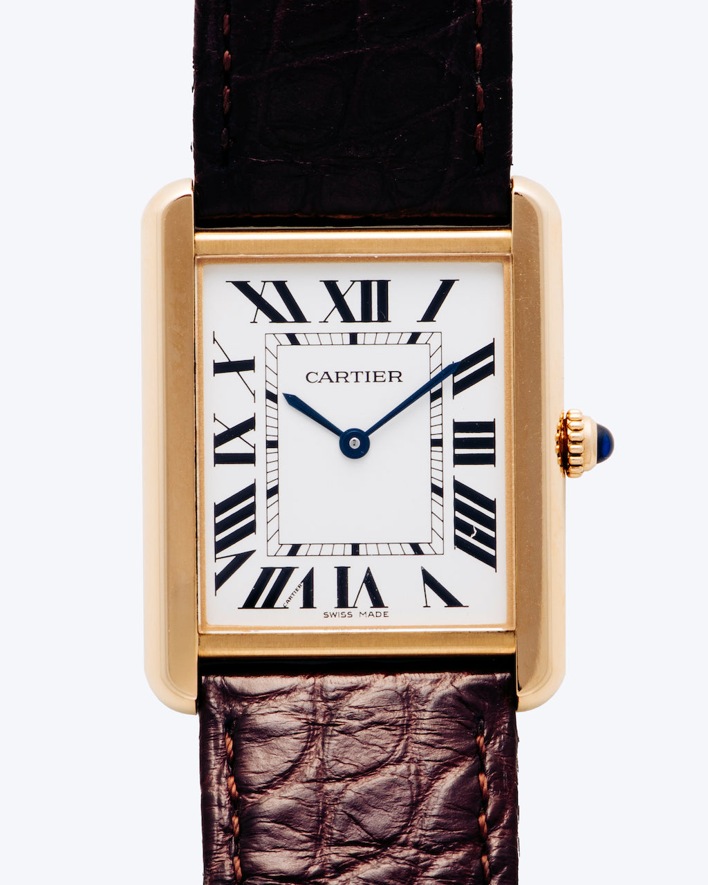 Cartier Tank Louis in 18K Gold with Steel Back