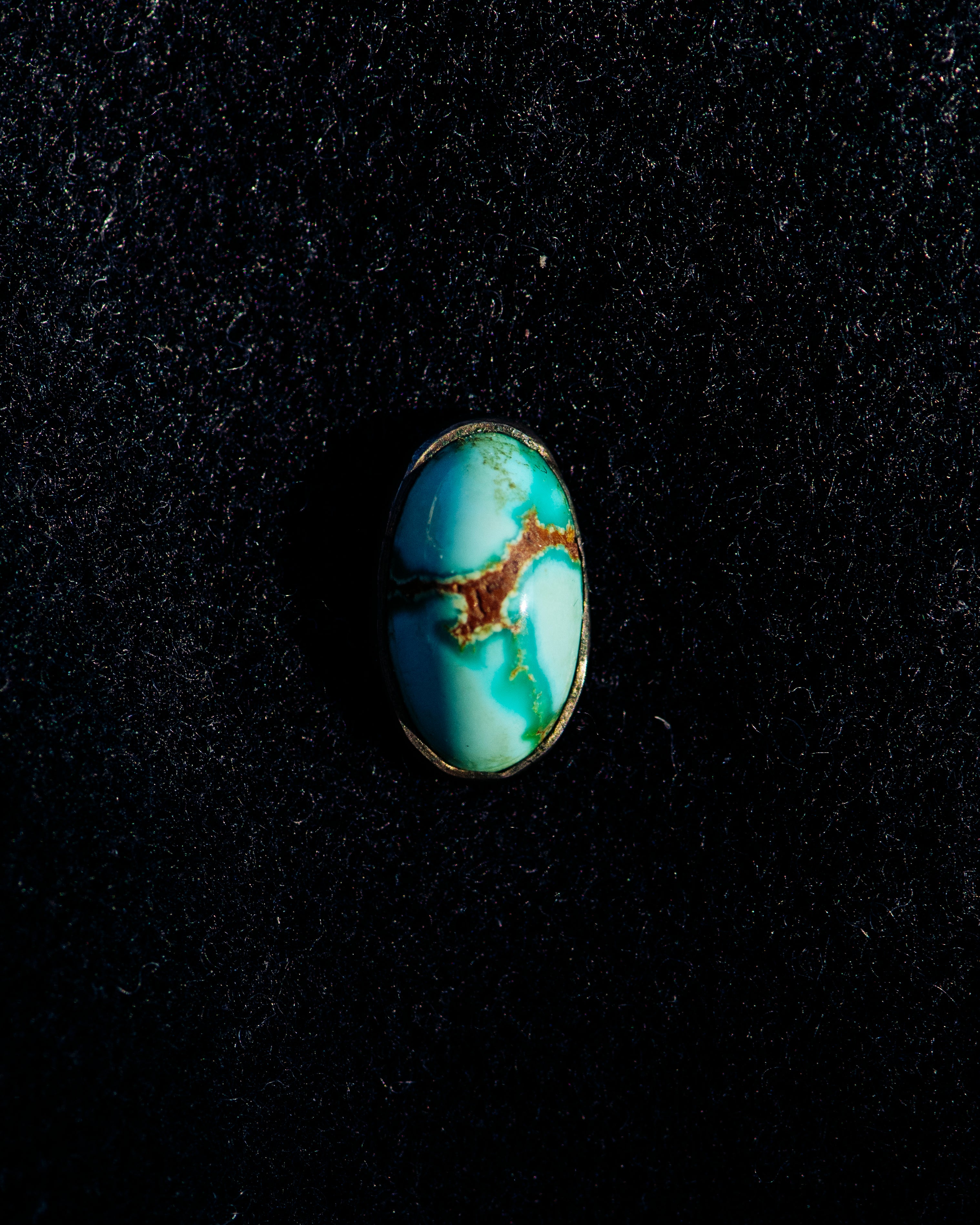 Oval Turquoise Cabochon Stick Pin