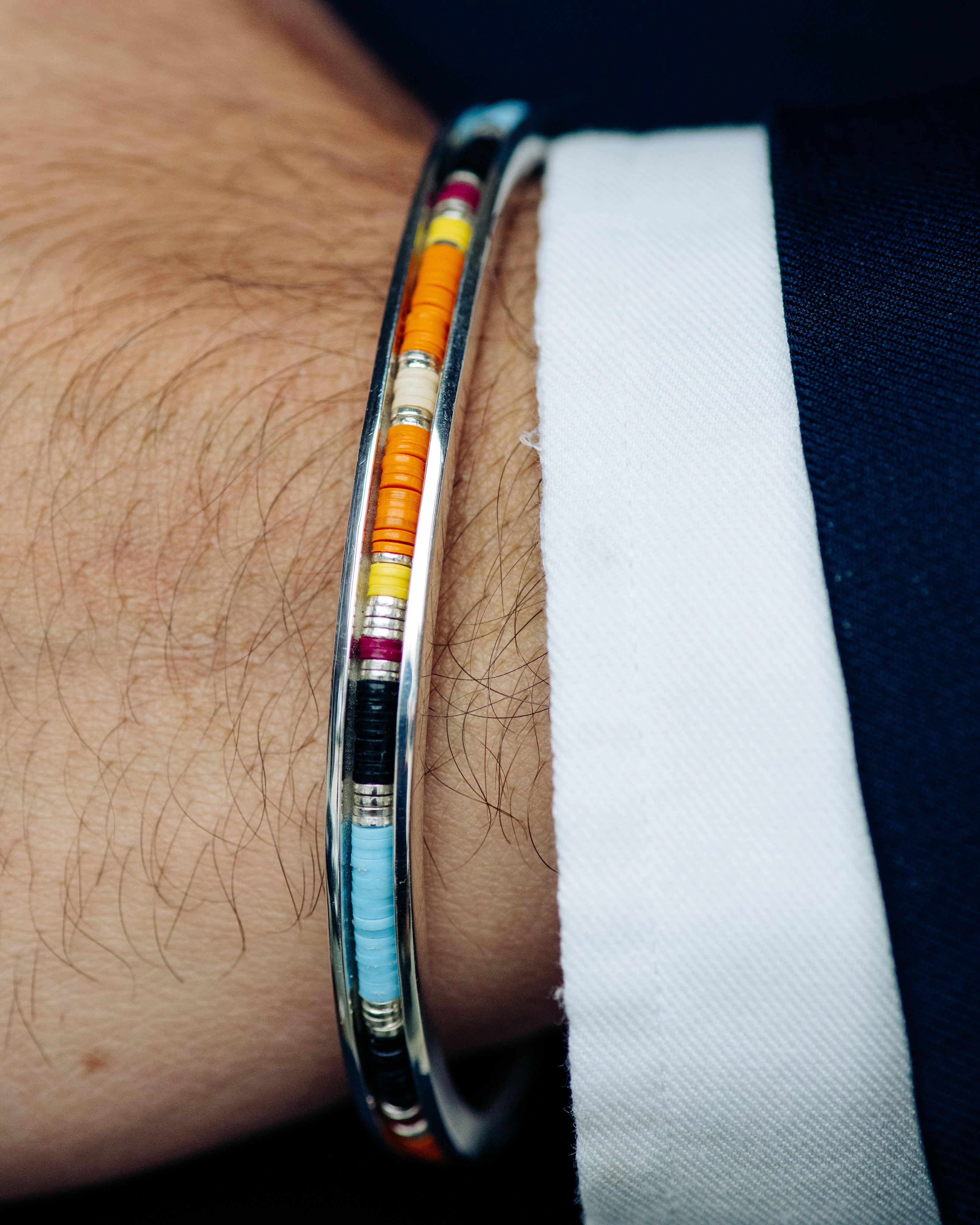 Jay Square Cuff Orange Pattern