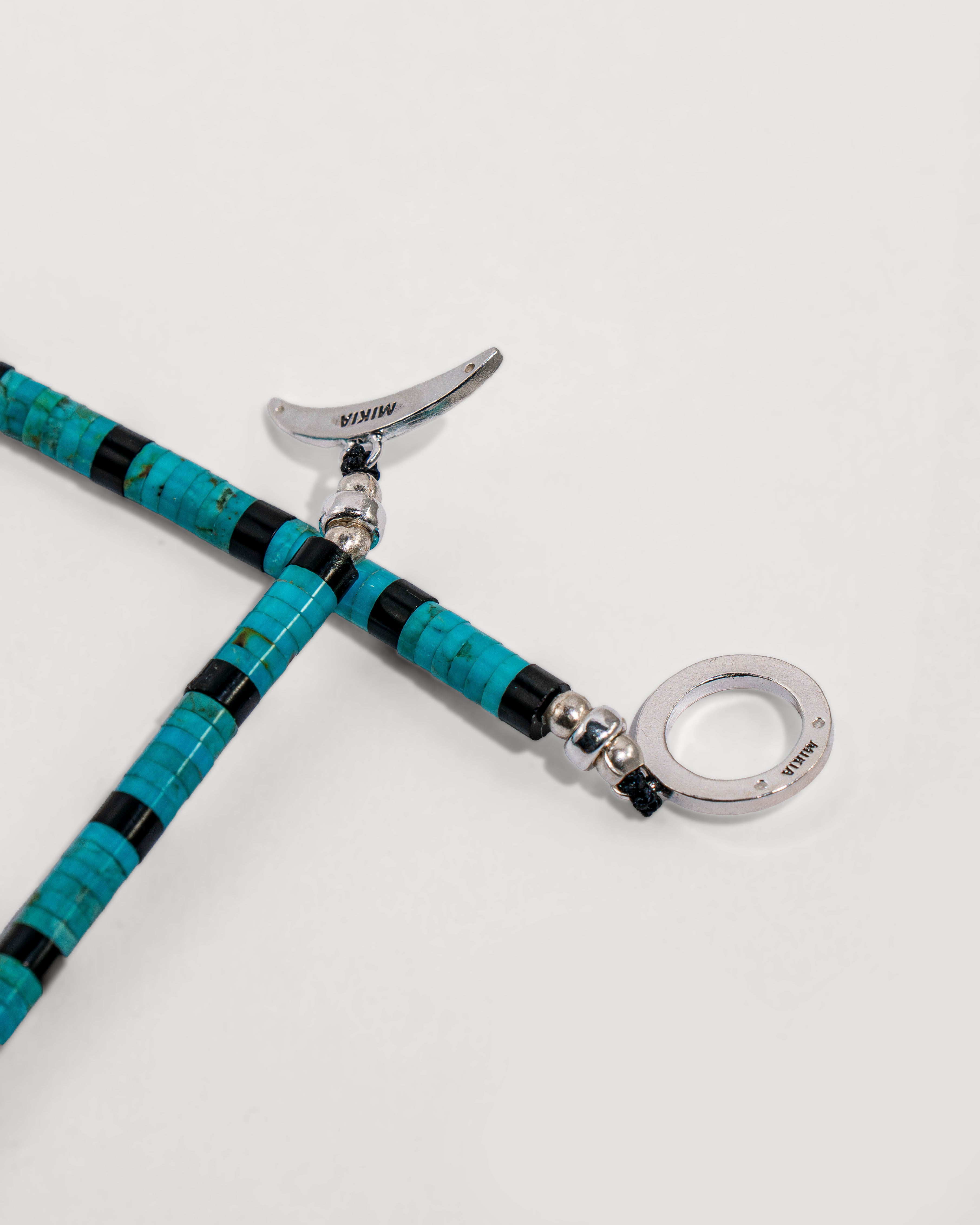 Heishi Bead Necklace with Spiny Oyster Mix