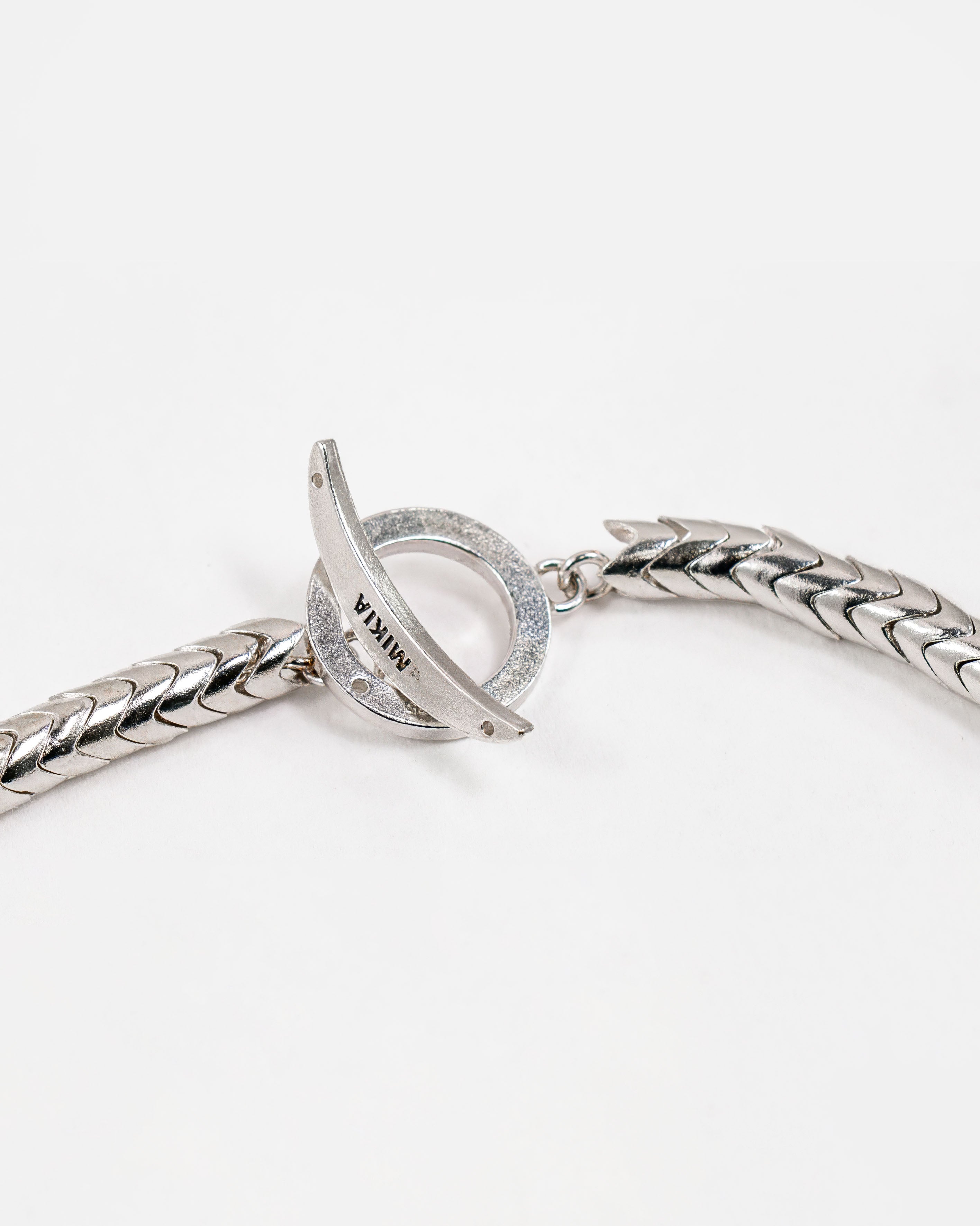 Snake Bead Bracelet in Sterling Silver