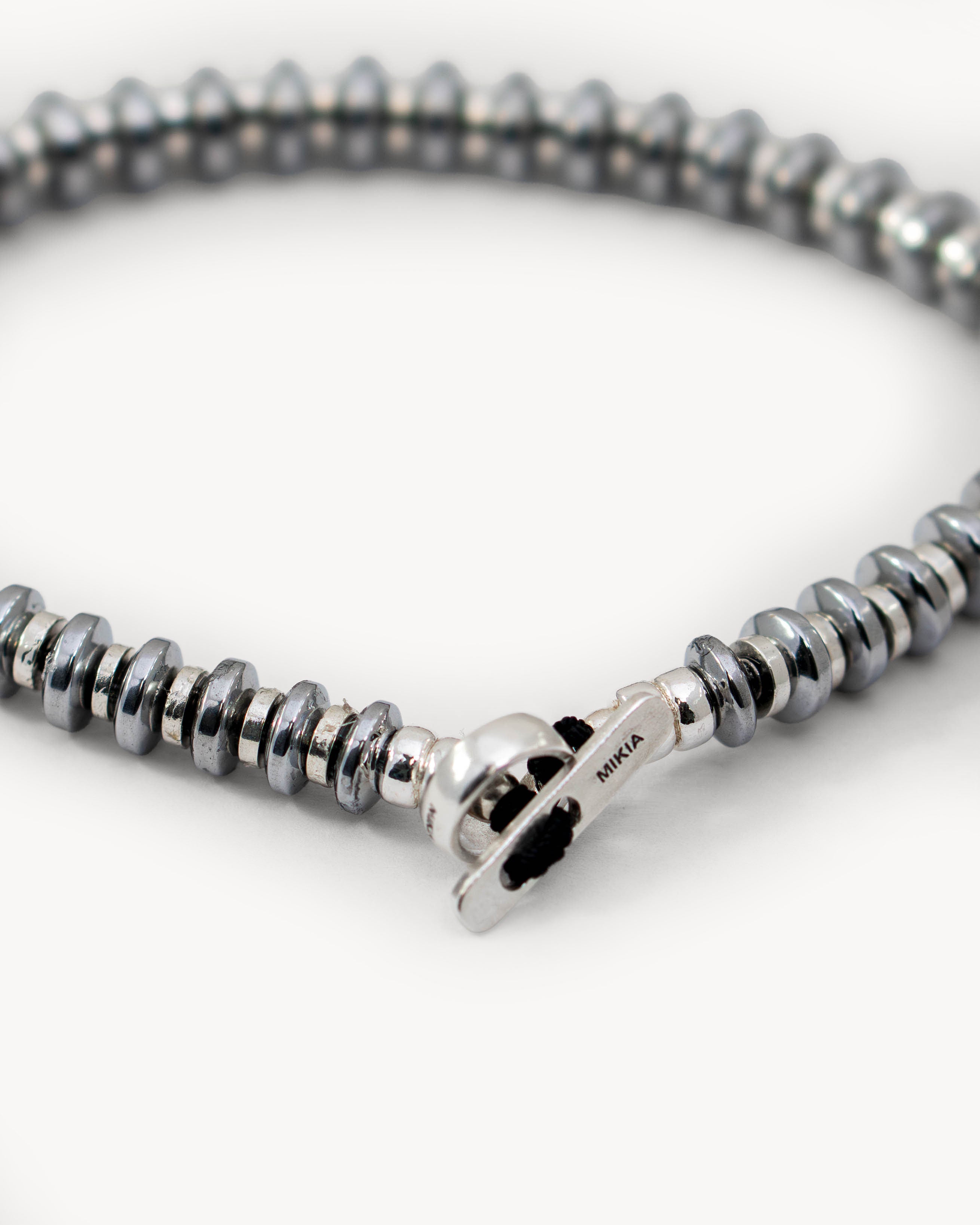 Hematite Roundel Beads Bracelet