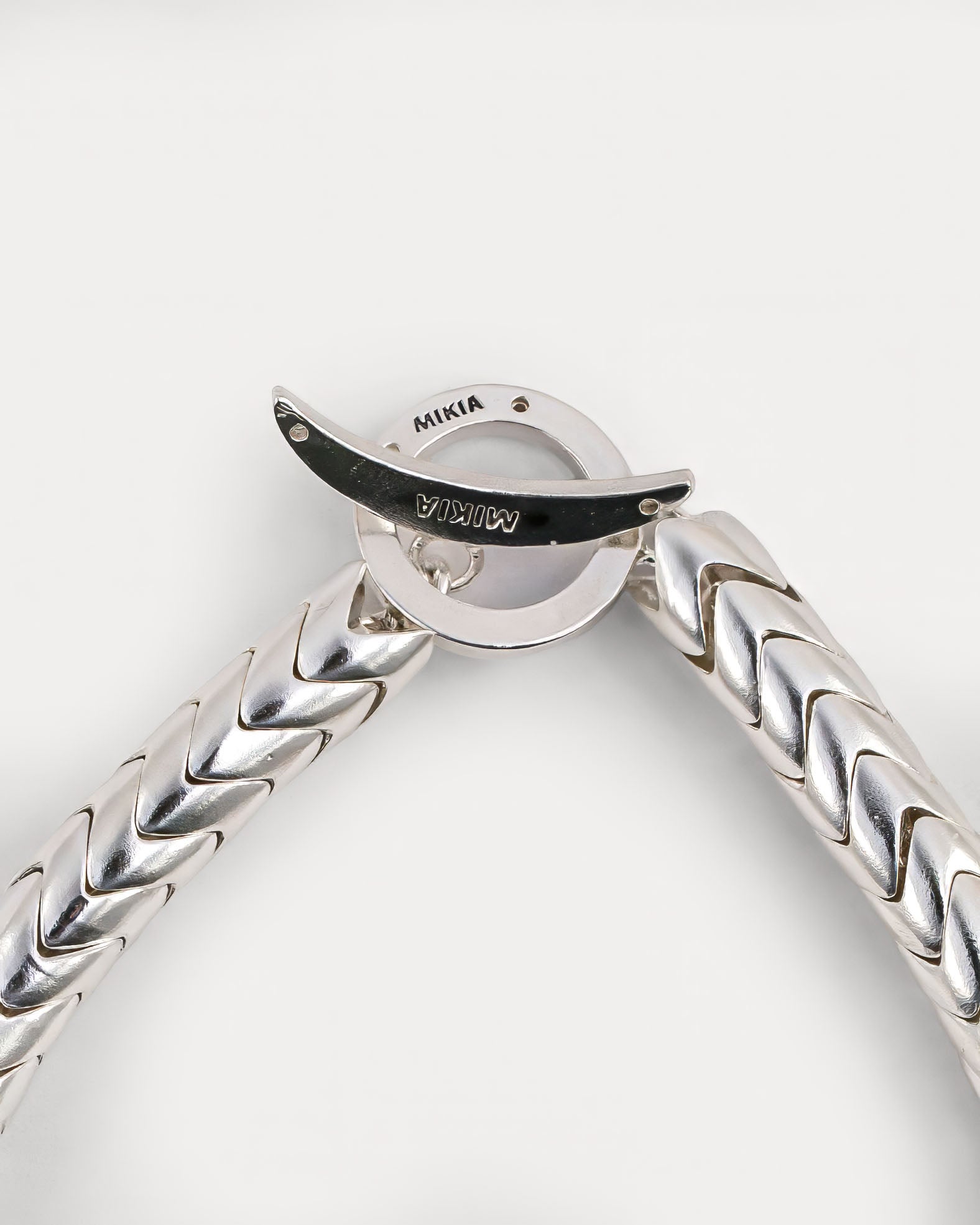 Snake Bead Bracelet in Sterling Silver