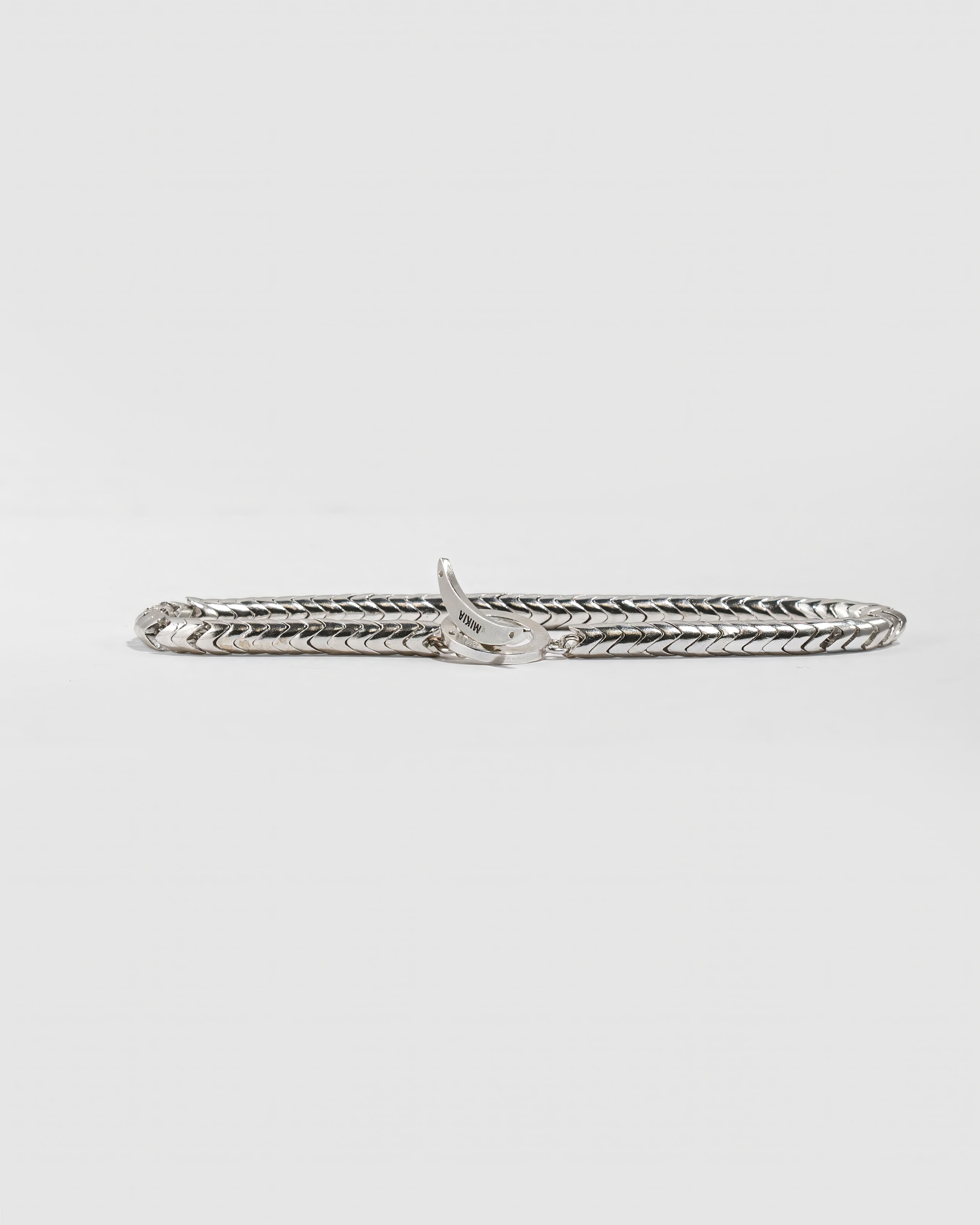 Snake Bead Bracelet in Sterling Silver