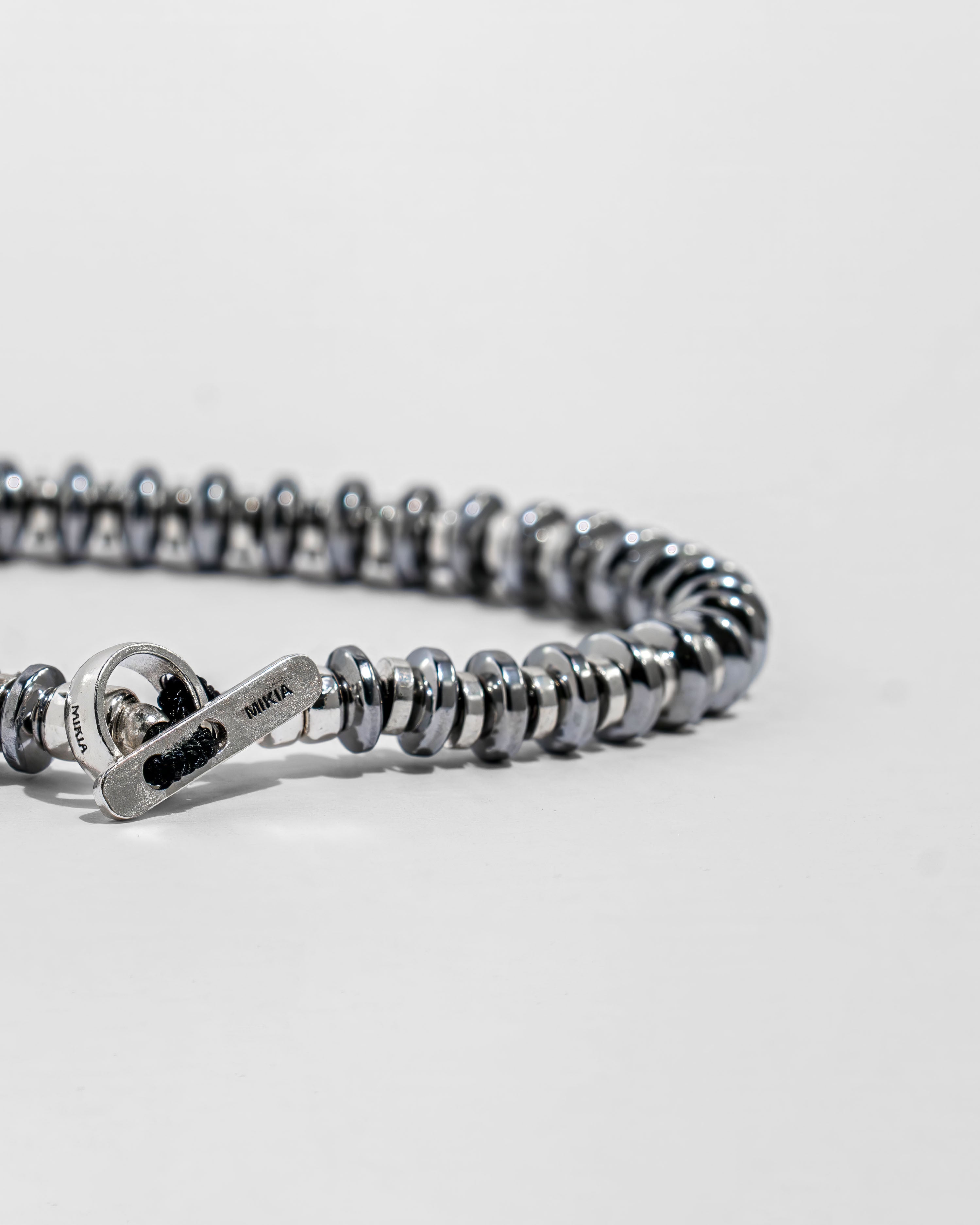 Hematite Roundel Beads Bracelet