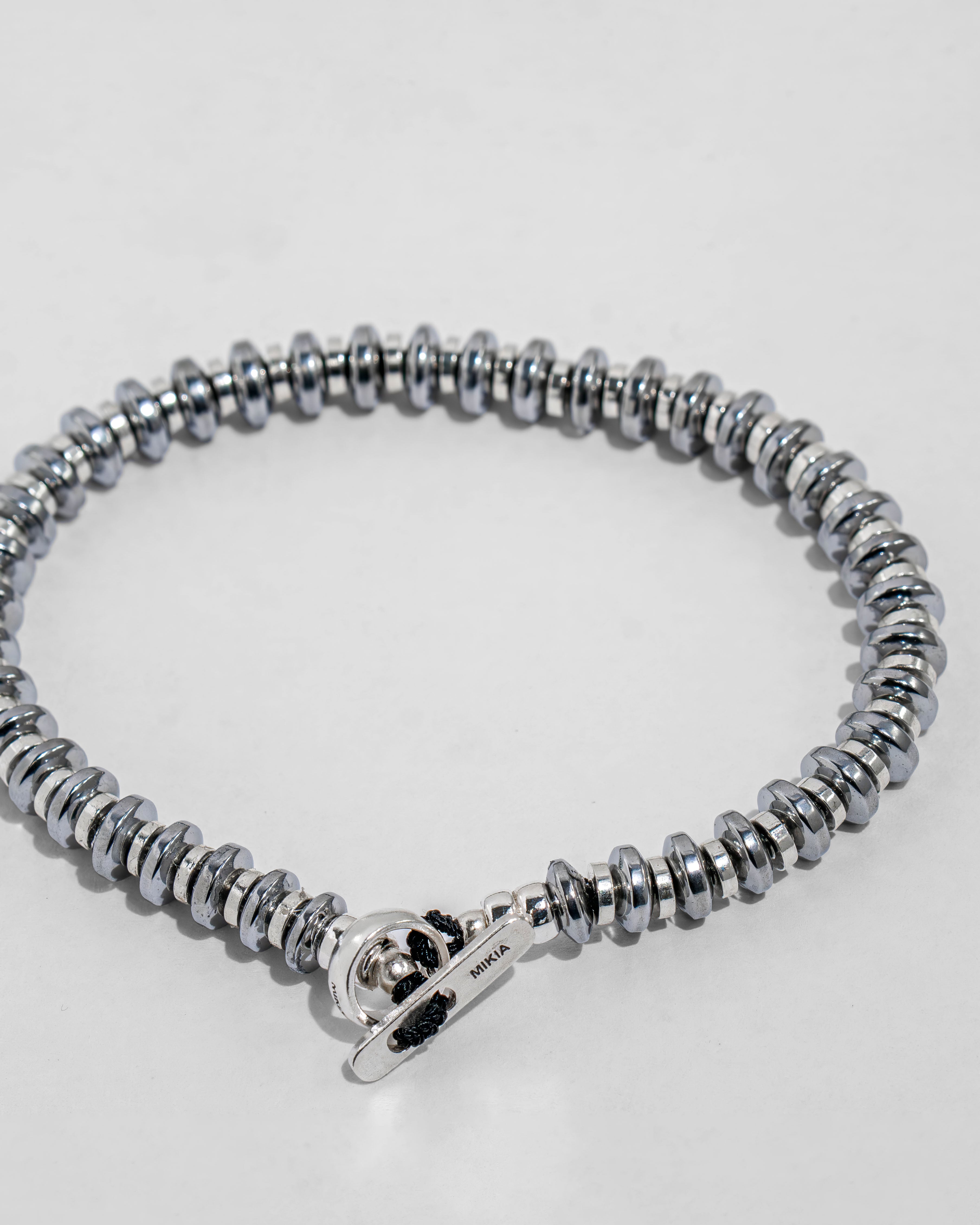 Hematite Roundel Beads Bracelet