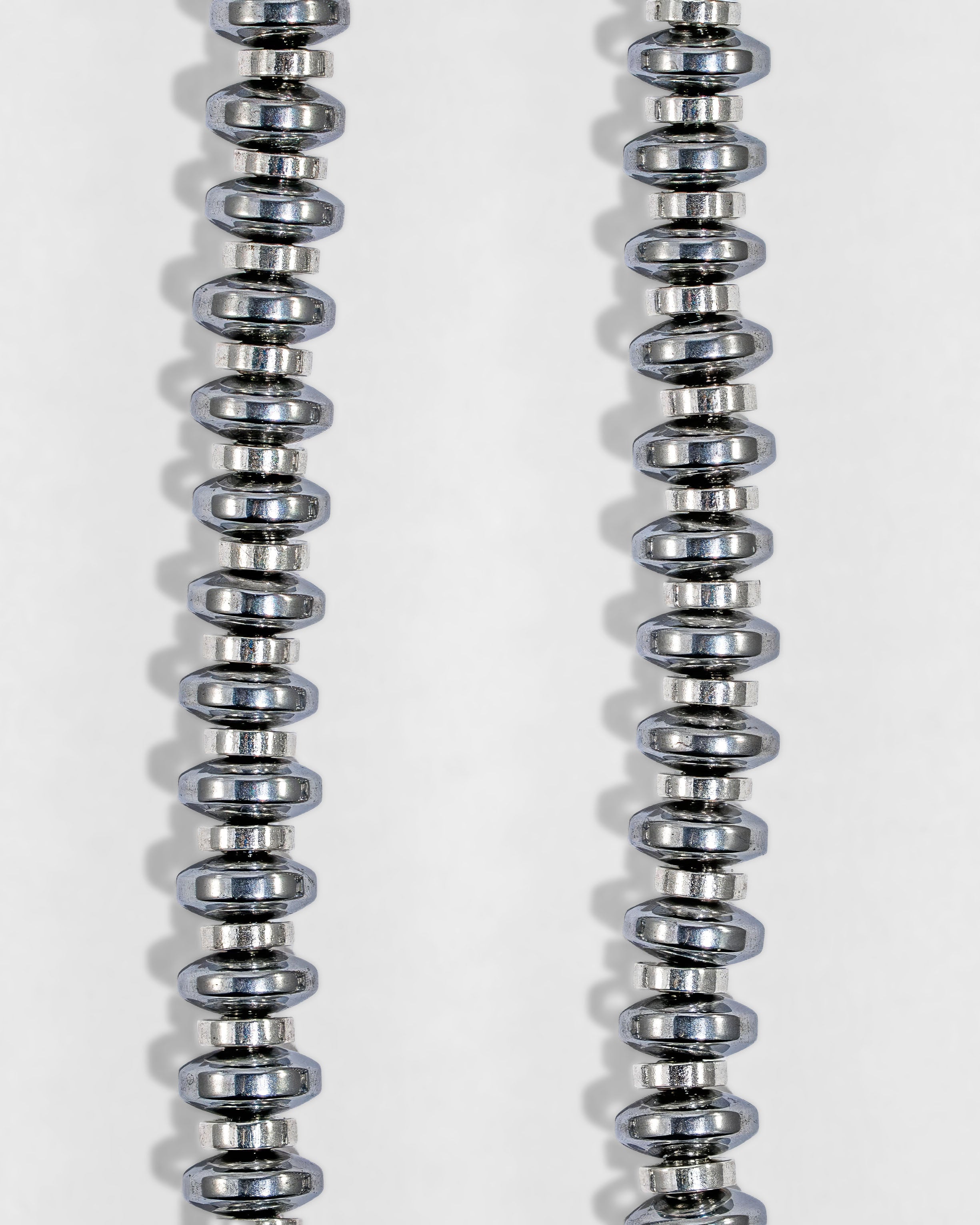 Hematite Roundel Beads Necklace