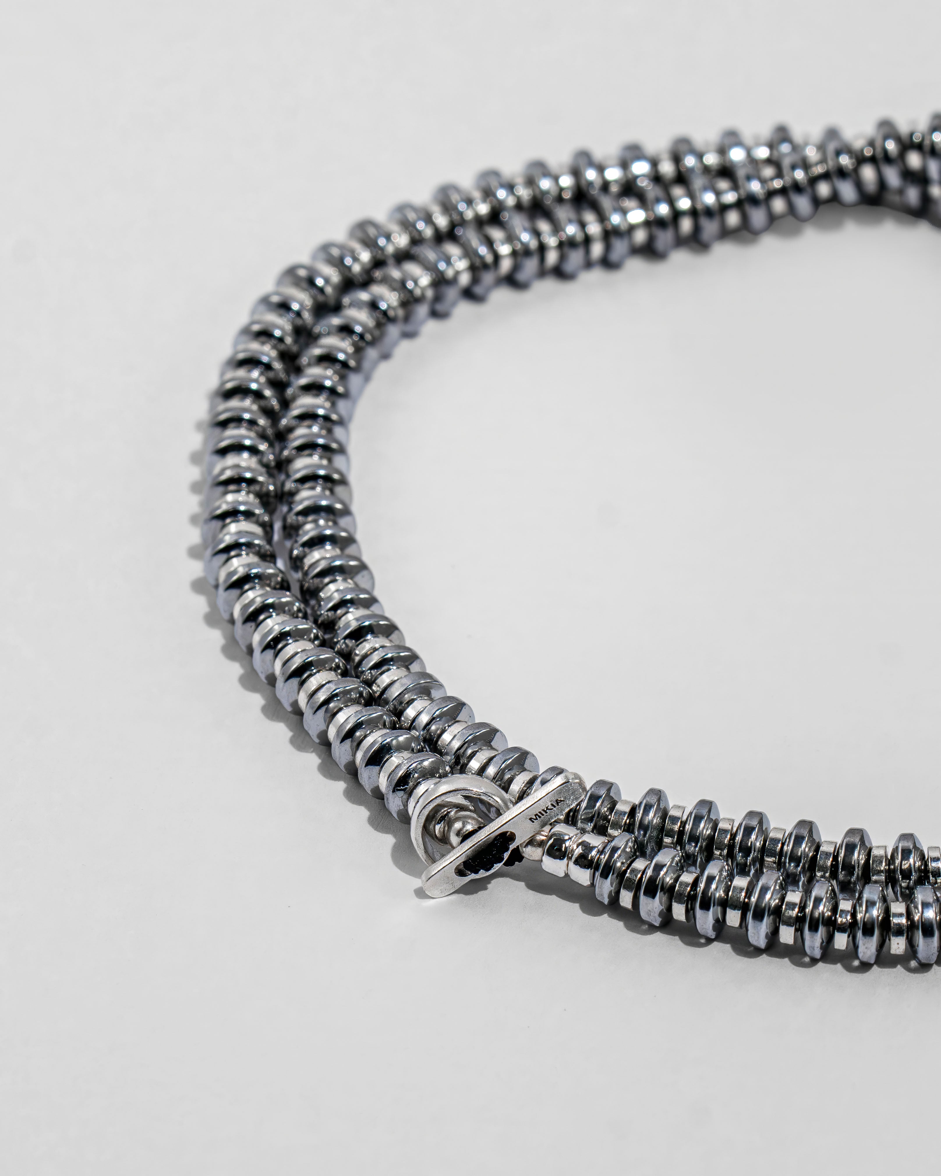 Hematite Roundel Beads Necklace