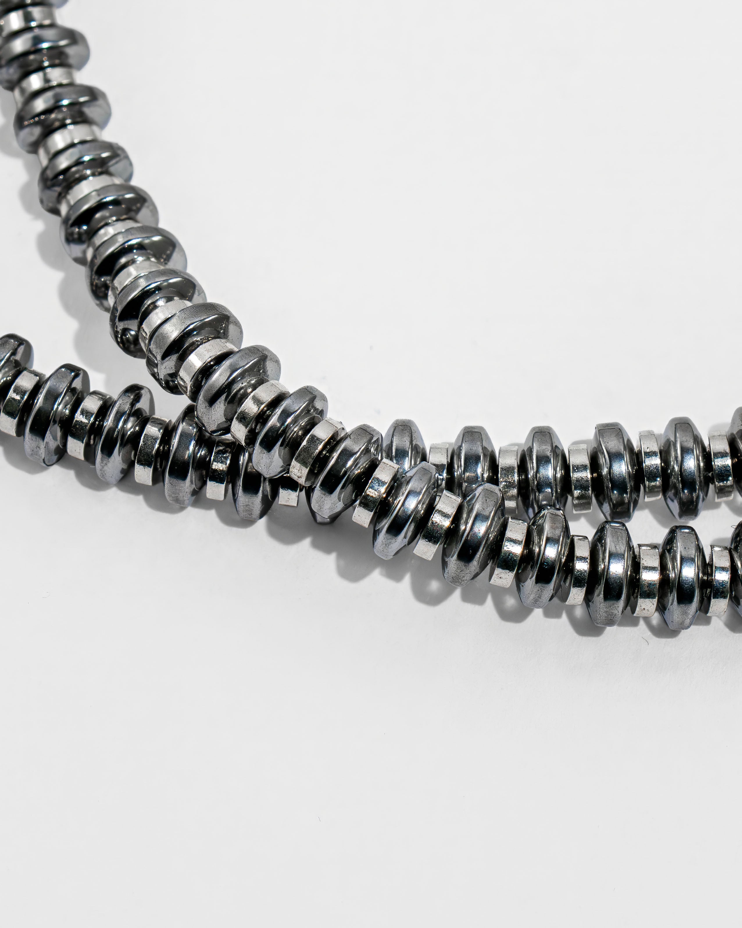 Hematite Roundel Beads Necklace