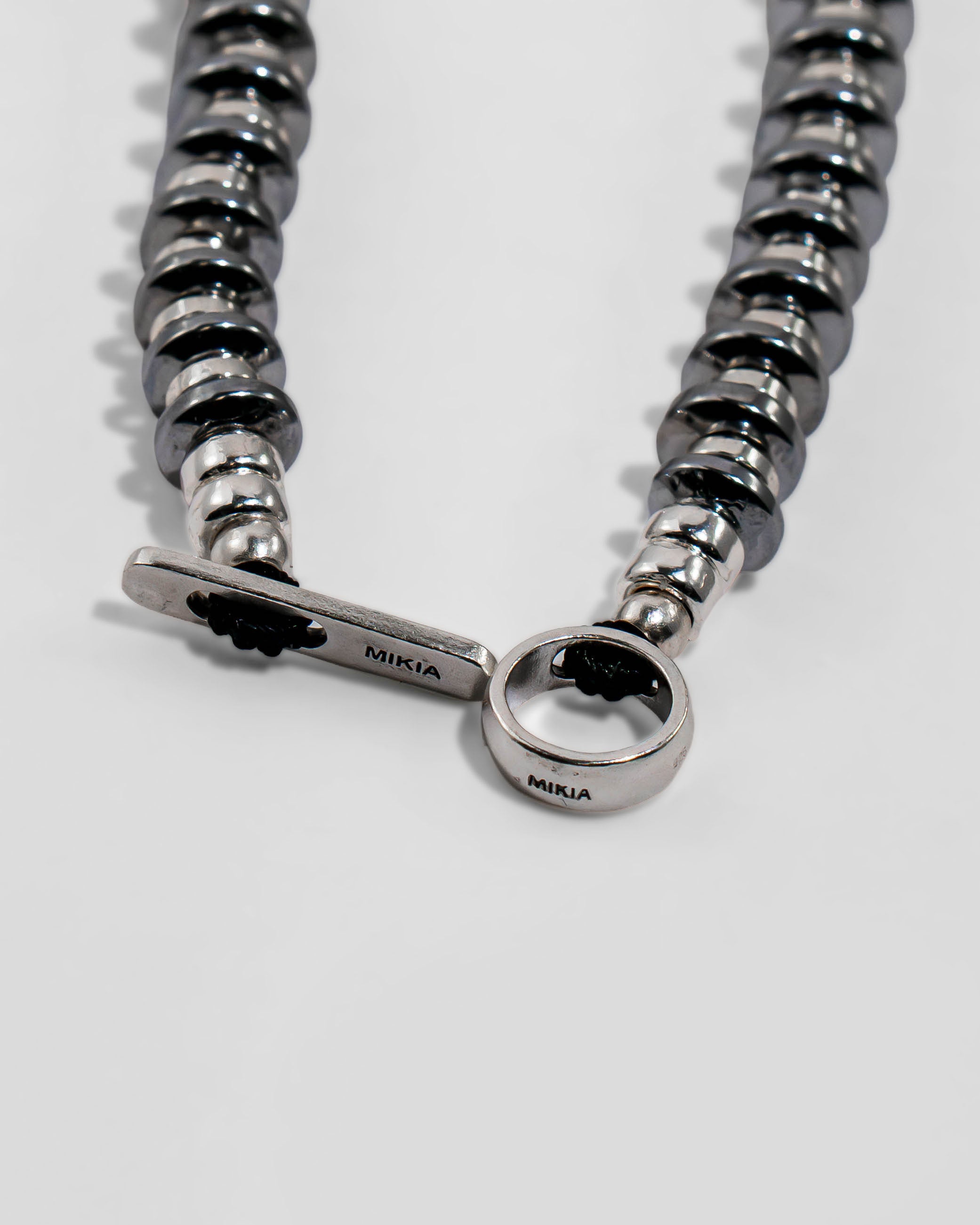 Hematite Roundel Beads Necklace