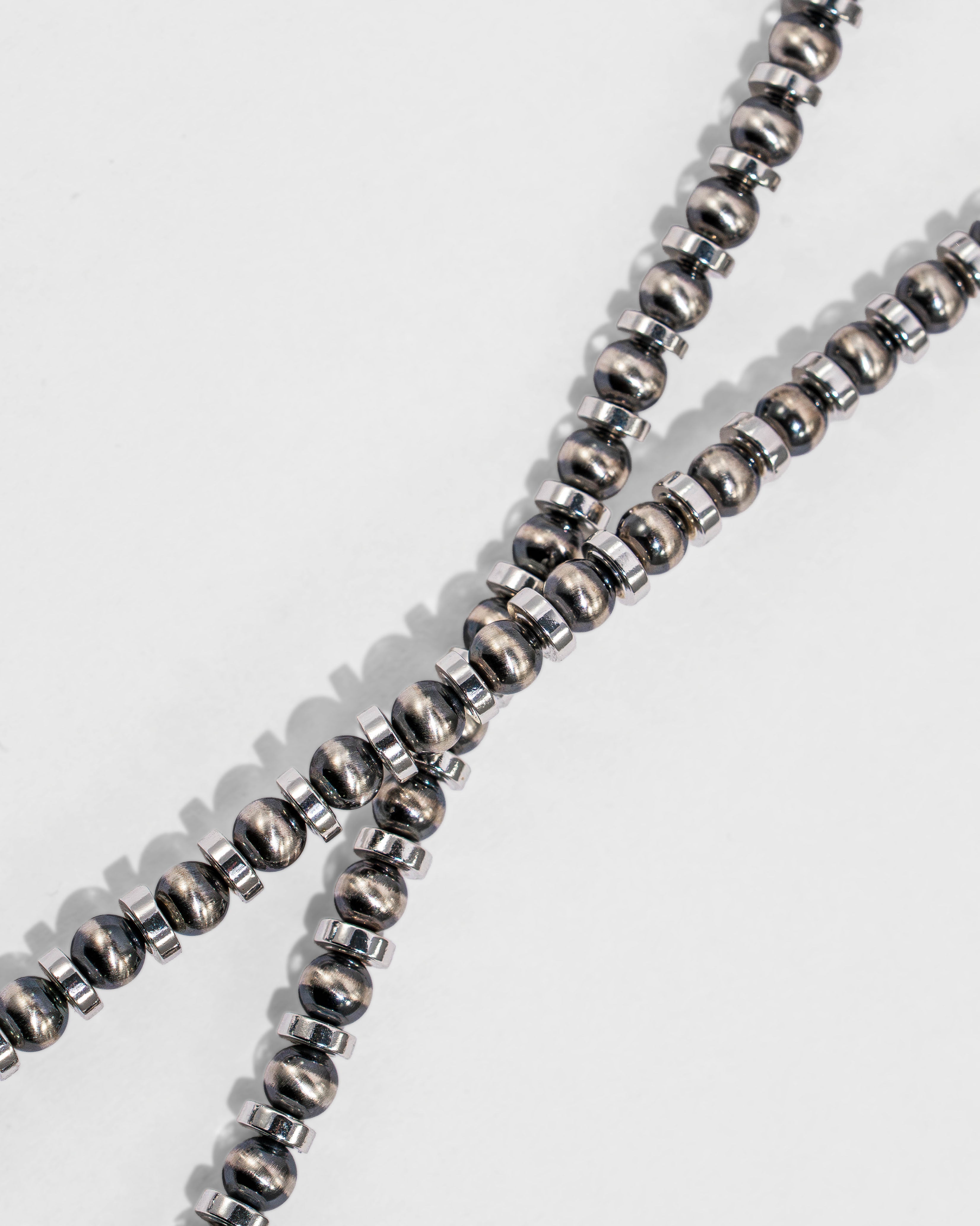 Anom.｜S925 Navajo Pearl Spinel Necklace Navajo Pearl 4mm Necklace