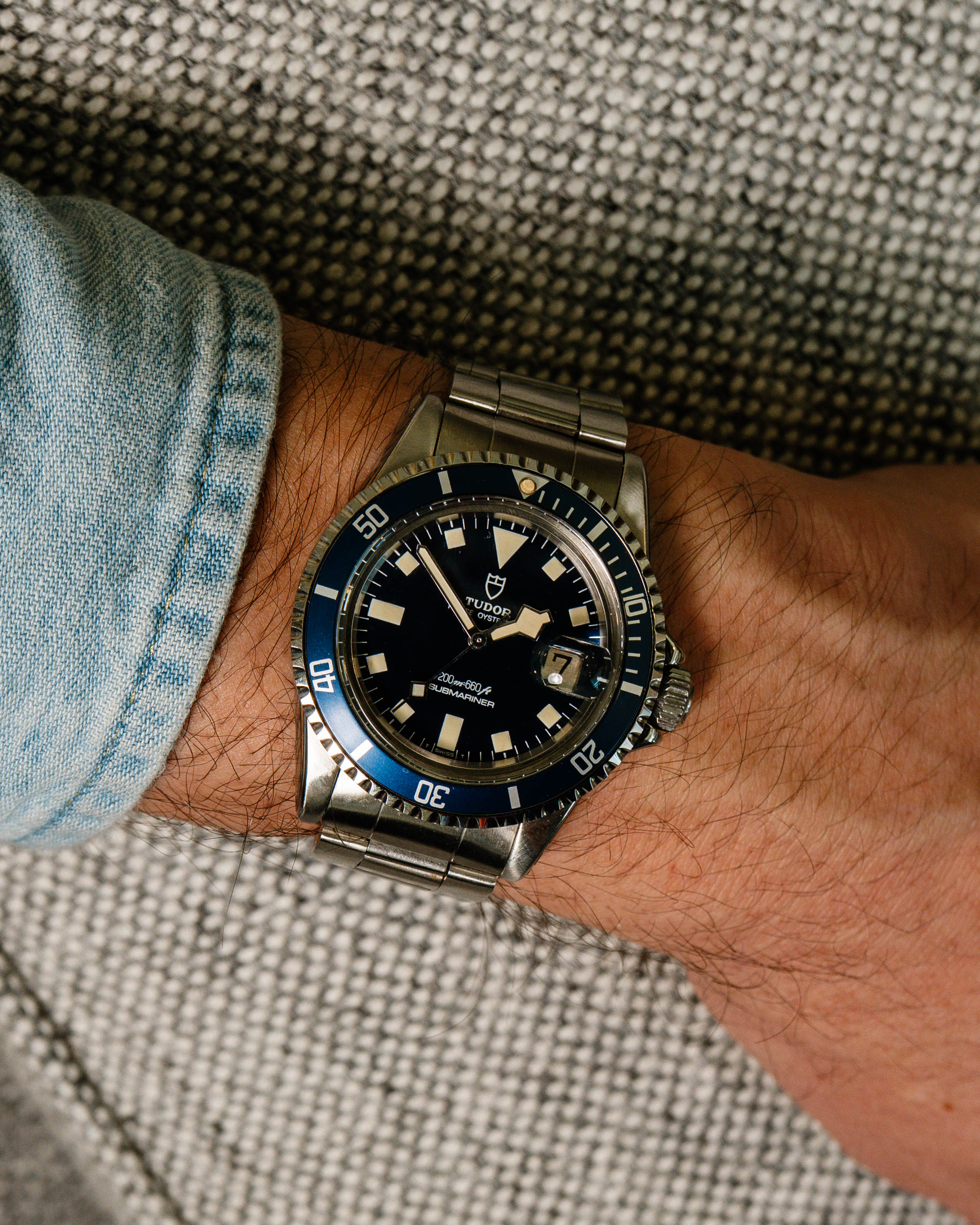 Tudor Blue Snowflake 9411 Submariner on Oyster Bracelet