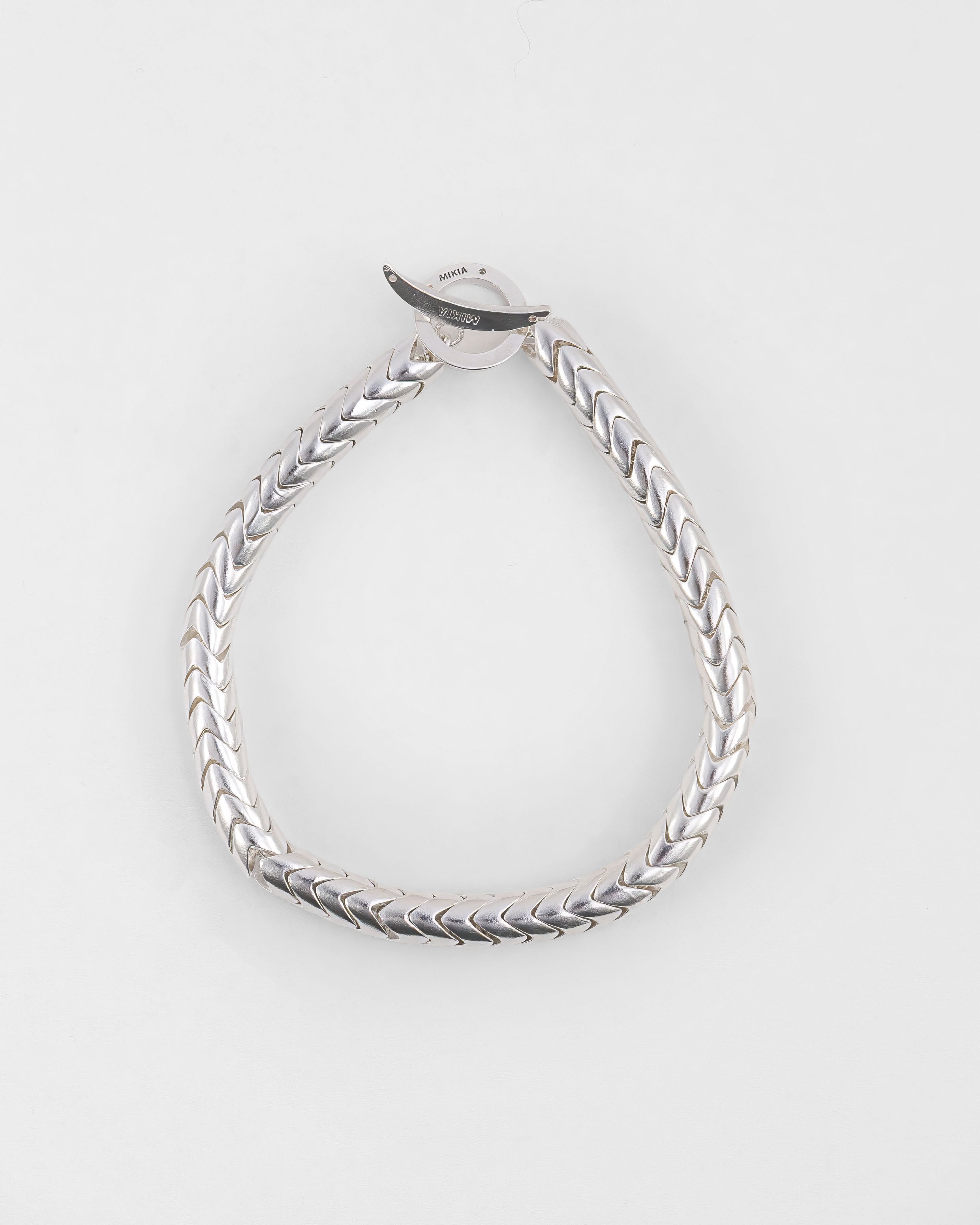 Snake Bead Bracelet in Sterling Silver