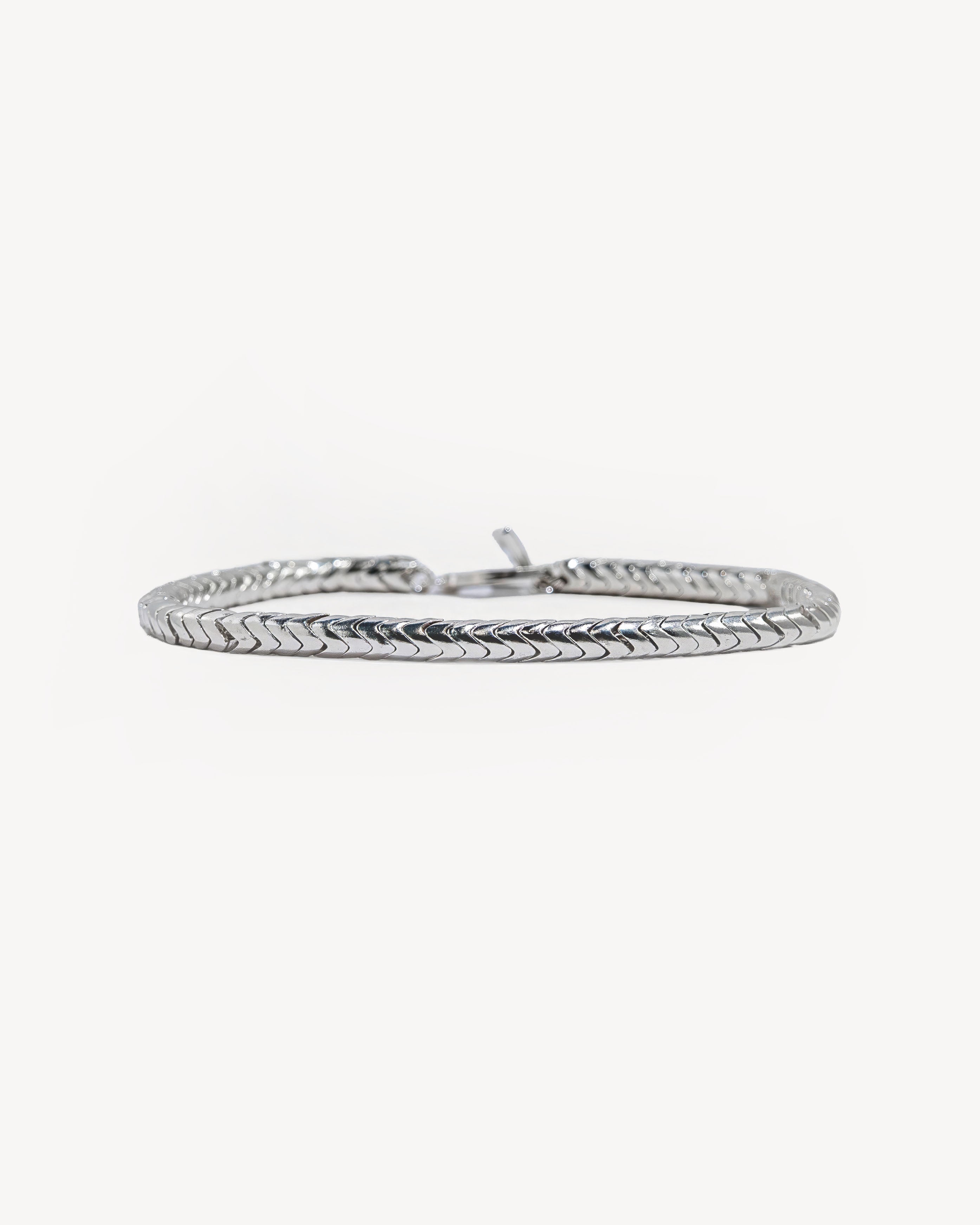 Snake Bead Bracelet in Sterling Silver