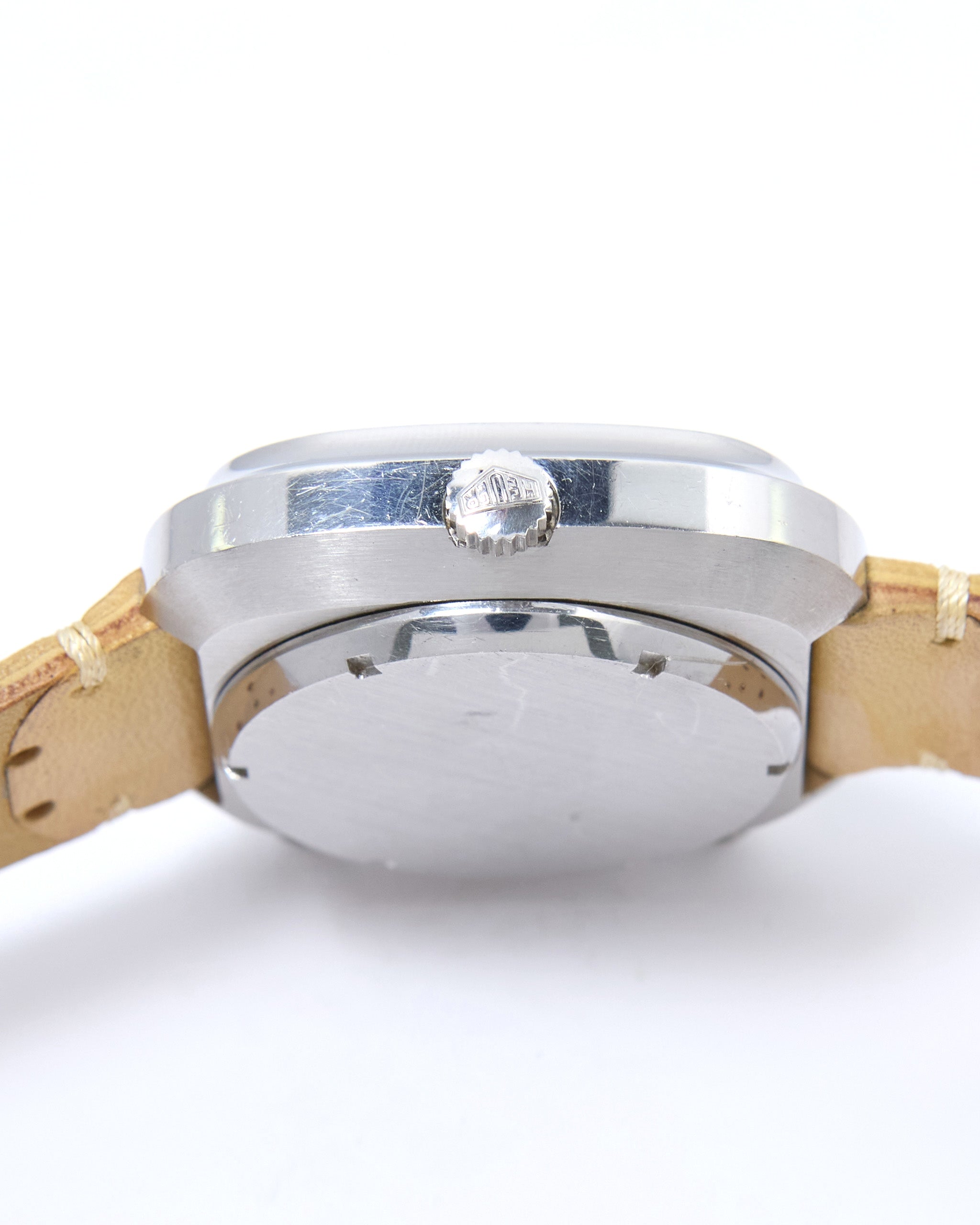 Heuer Silverstone Chronograph 110.313 with Blue Dial on Leather Strap