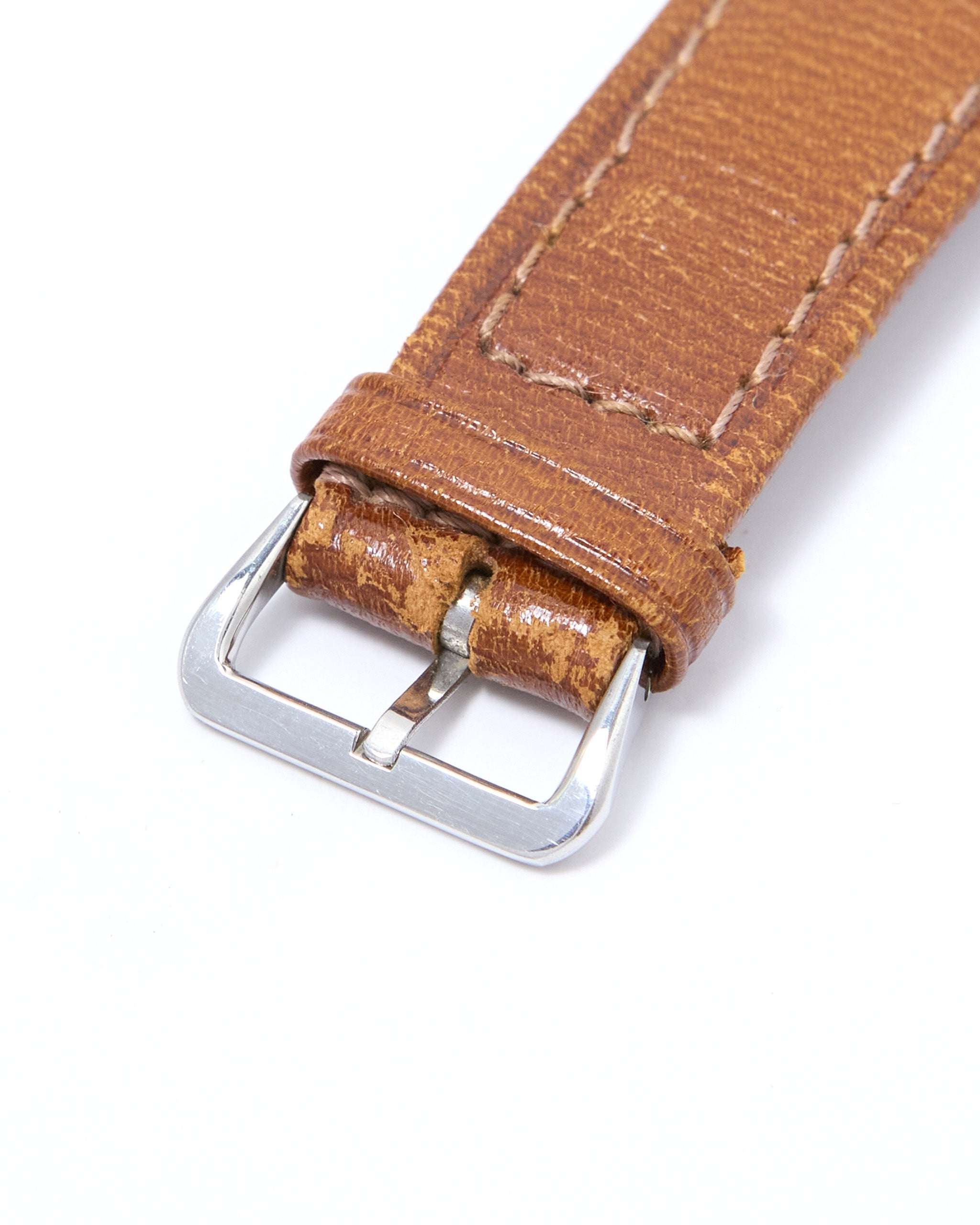 Tissot Antimagnetique 6721-4 Oversized Steel Case on Leather Strap wit
