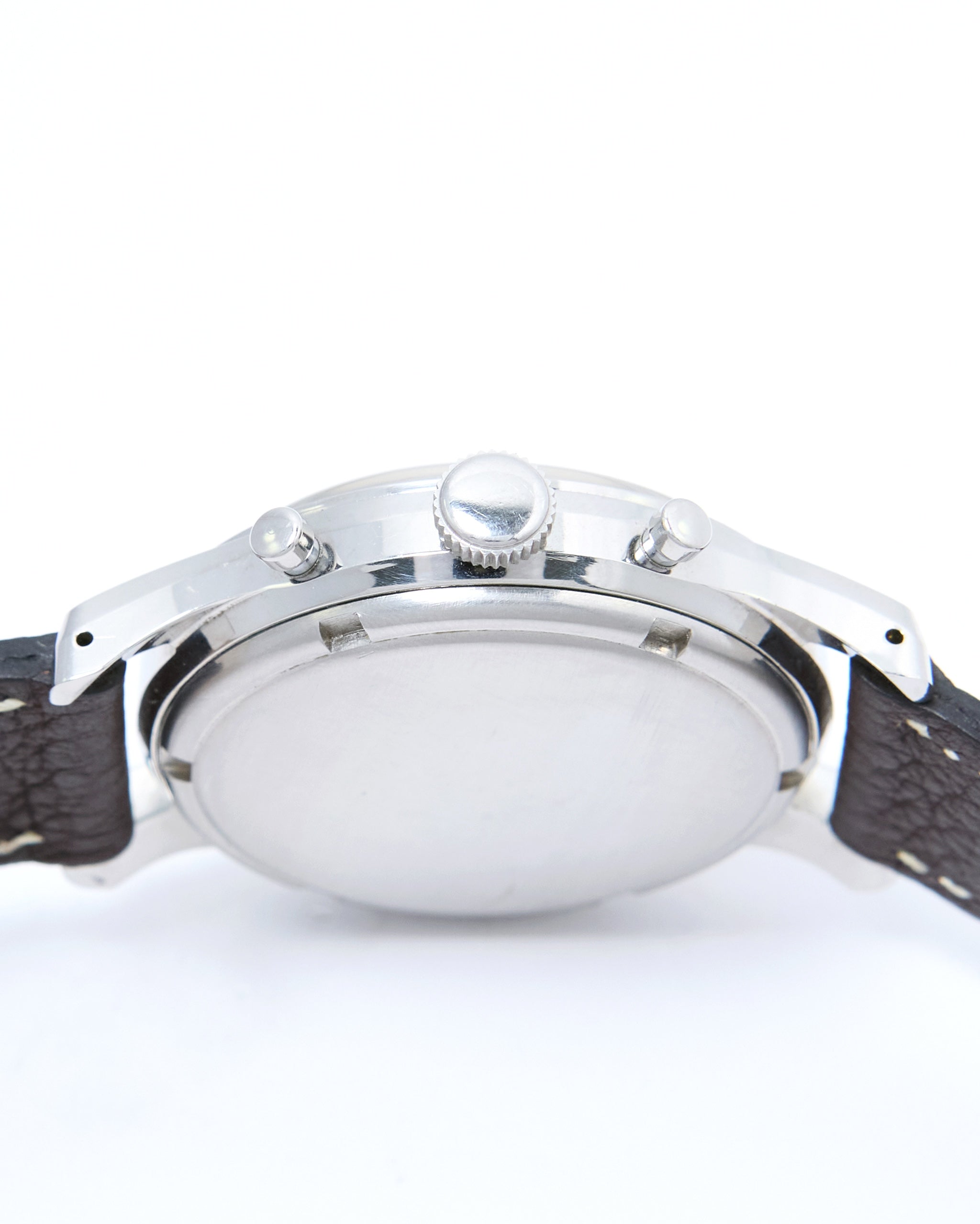 Heuer Pre-Carrera Big Eyes Chronograph with Luminous Hands and Dial on Leather Strap and Buckle