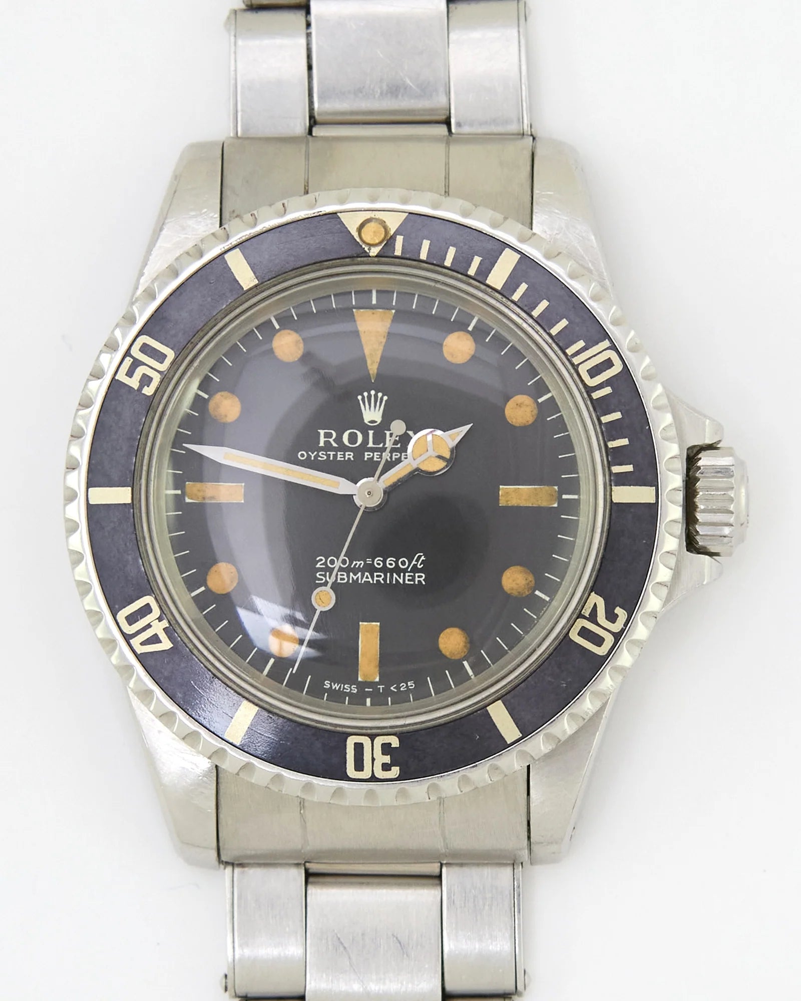 Rolex Submariner 5513 Meter First on Oyster Bracelet in Unpolished Condition