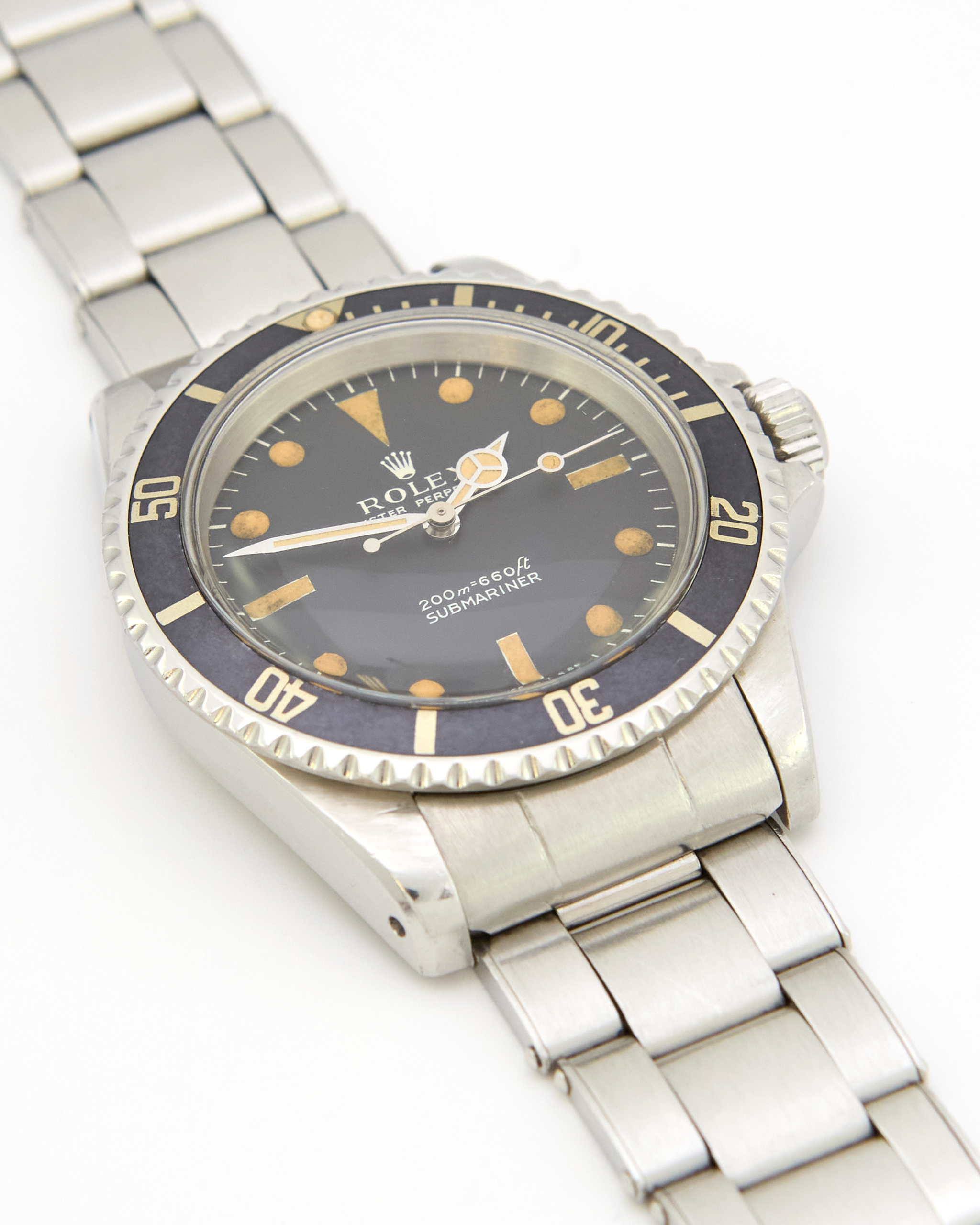 Rolex Submariner 5513 Meter First on Oyster Bracelet in Unpolished Condition