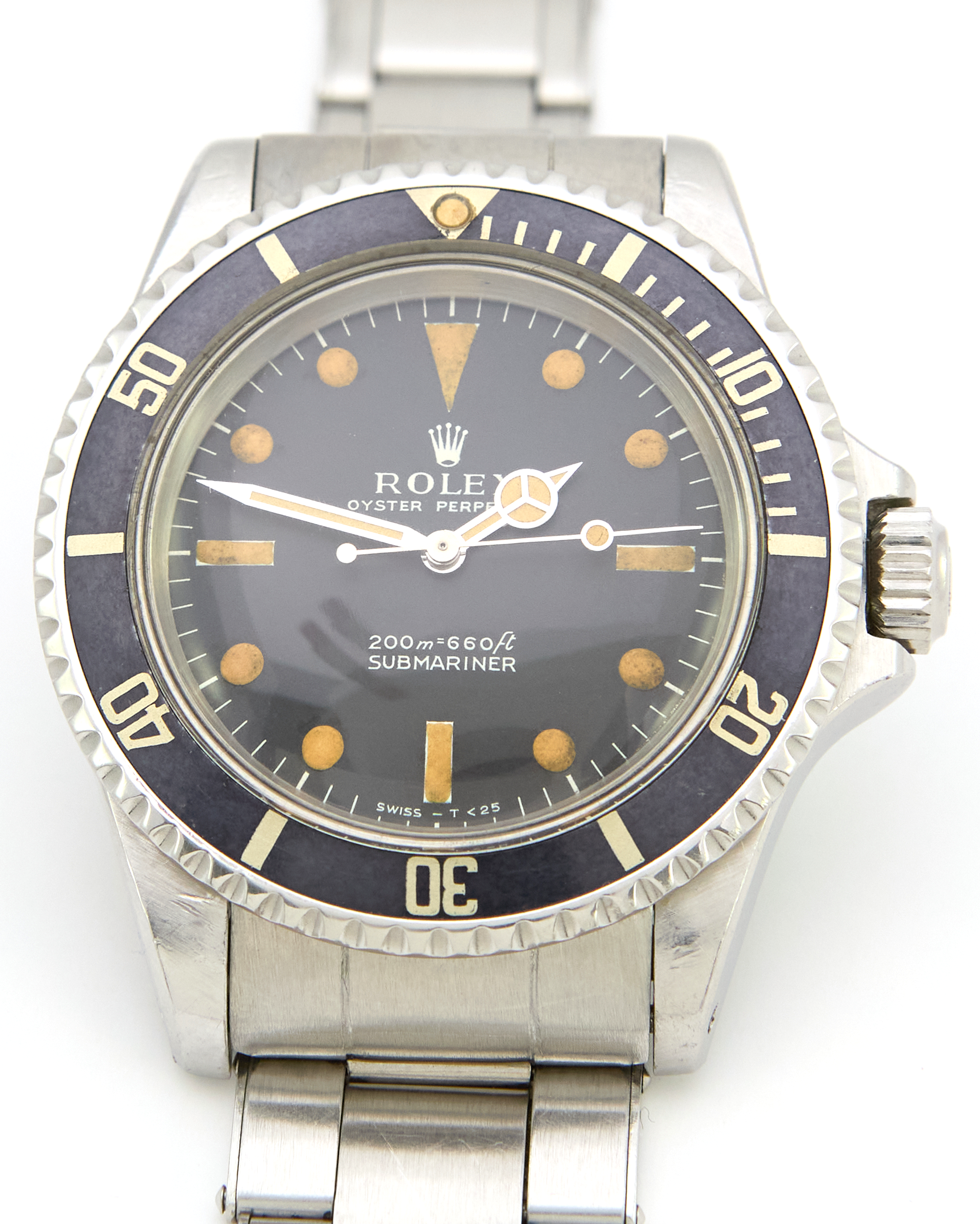 Rolex Submariner 5513 Meter First on Oyster Bracelet in Unpolished Condition