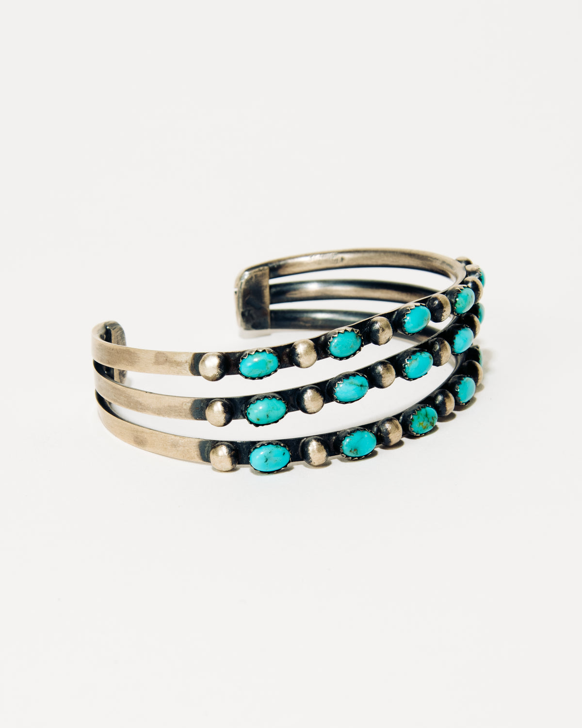 Three Row Turquoise Cuff - Style No. 2