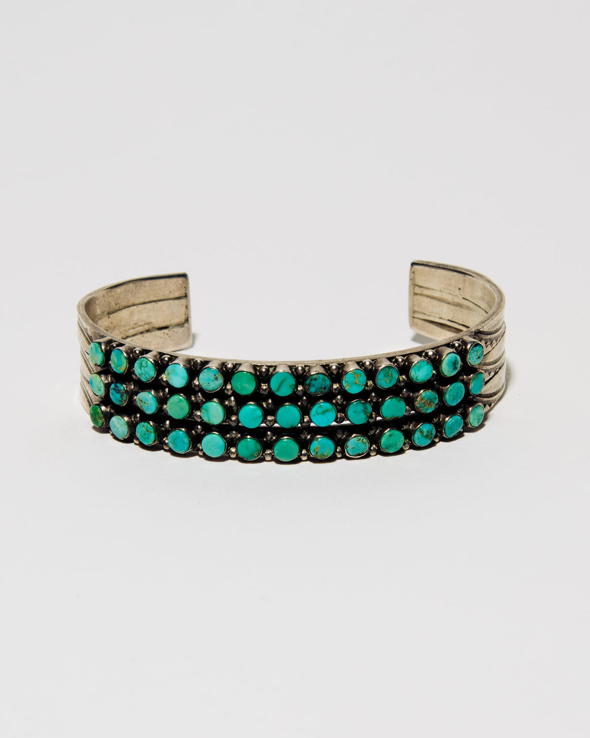 Three Row Turquoise Cuff - Style No. 1