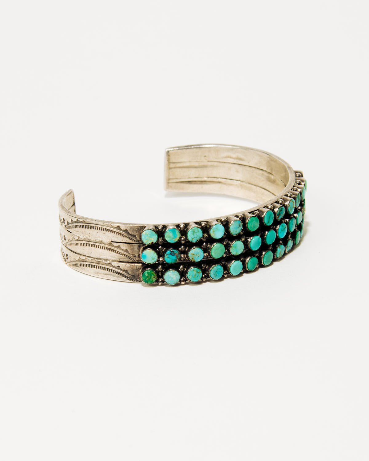 Three Row Turquoise Cuff - Style No. 1