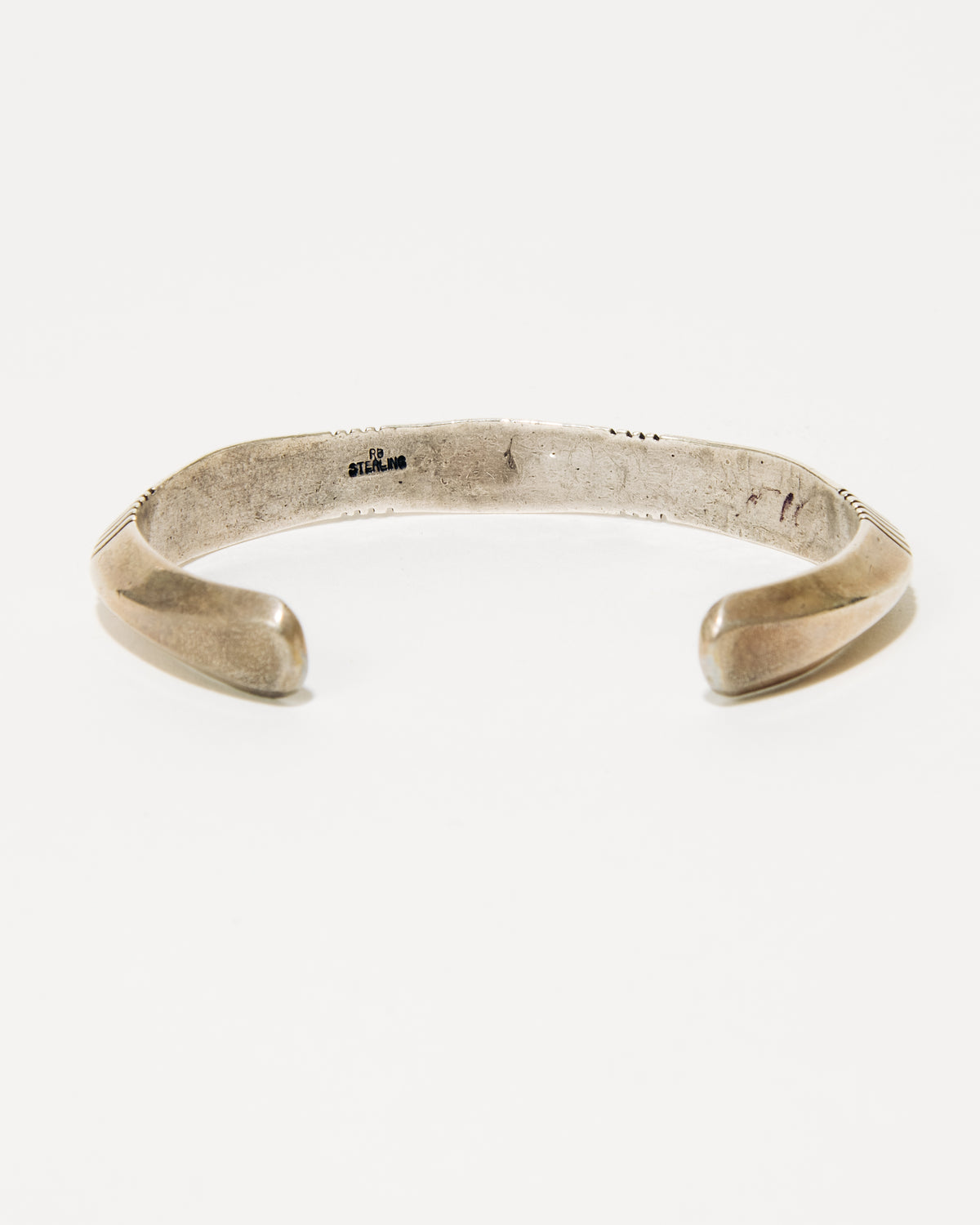 Line Stamped Sterling Silver Cuff