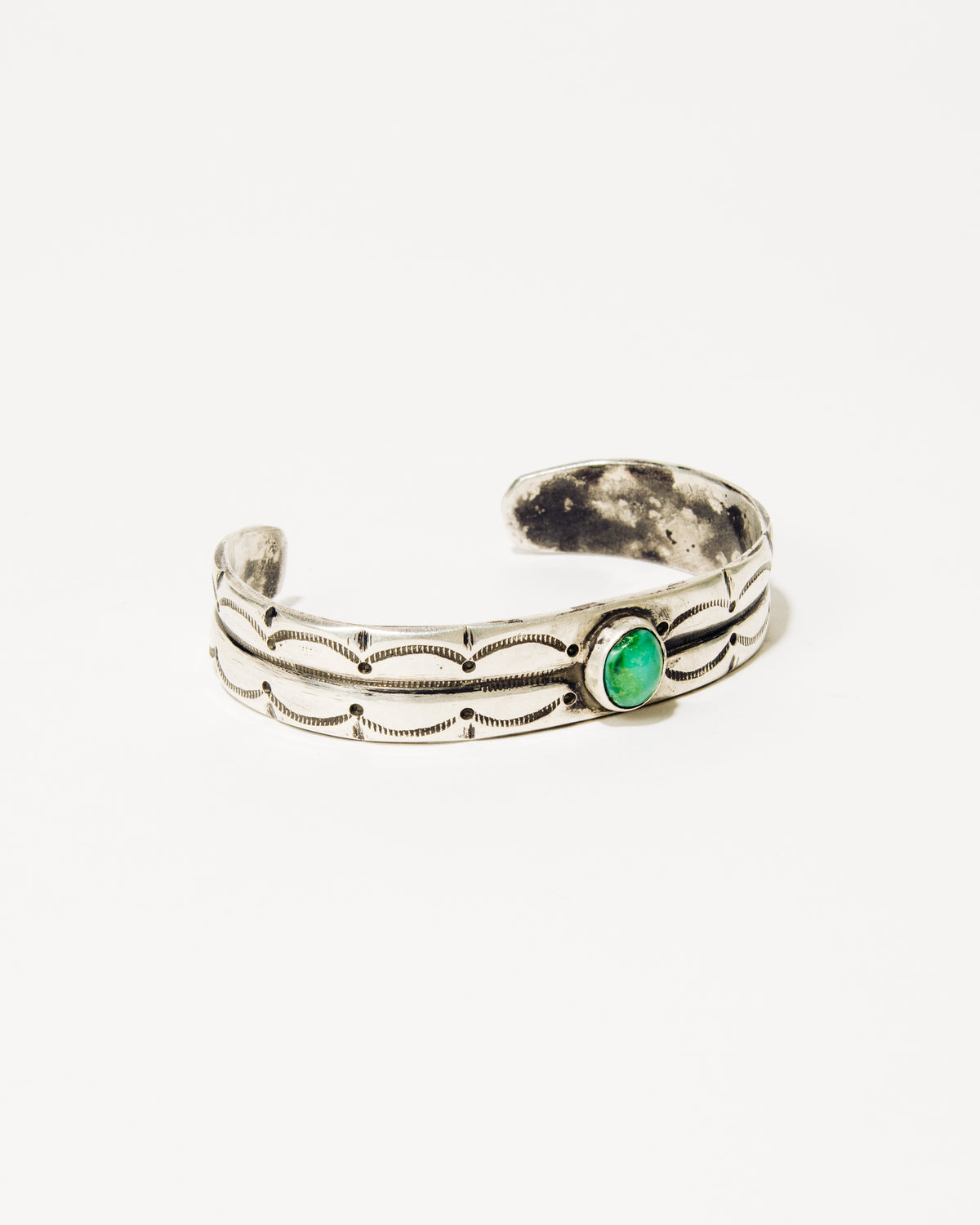 Kaiden Conde Coin Silver Bracelet with Fox Turquoise