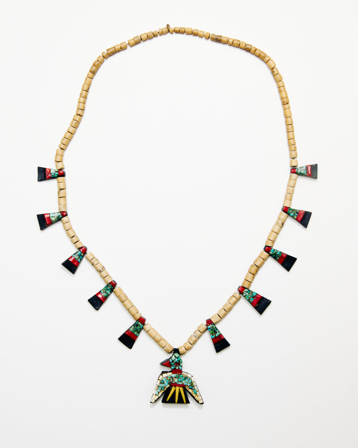 Santo Domingo Tab Necklace, Depression Era