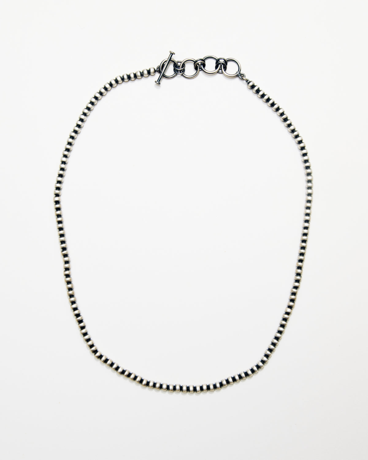 Vintage Silver Beaded Necklace