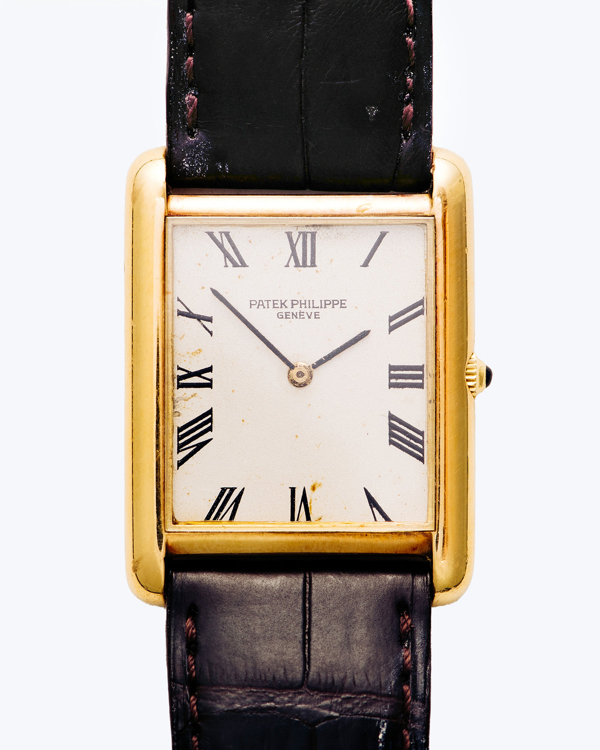 Patek Philippe Rectangular "Tank" Dress Watch, 18k Yellow Gold, c. 1960s