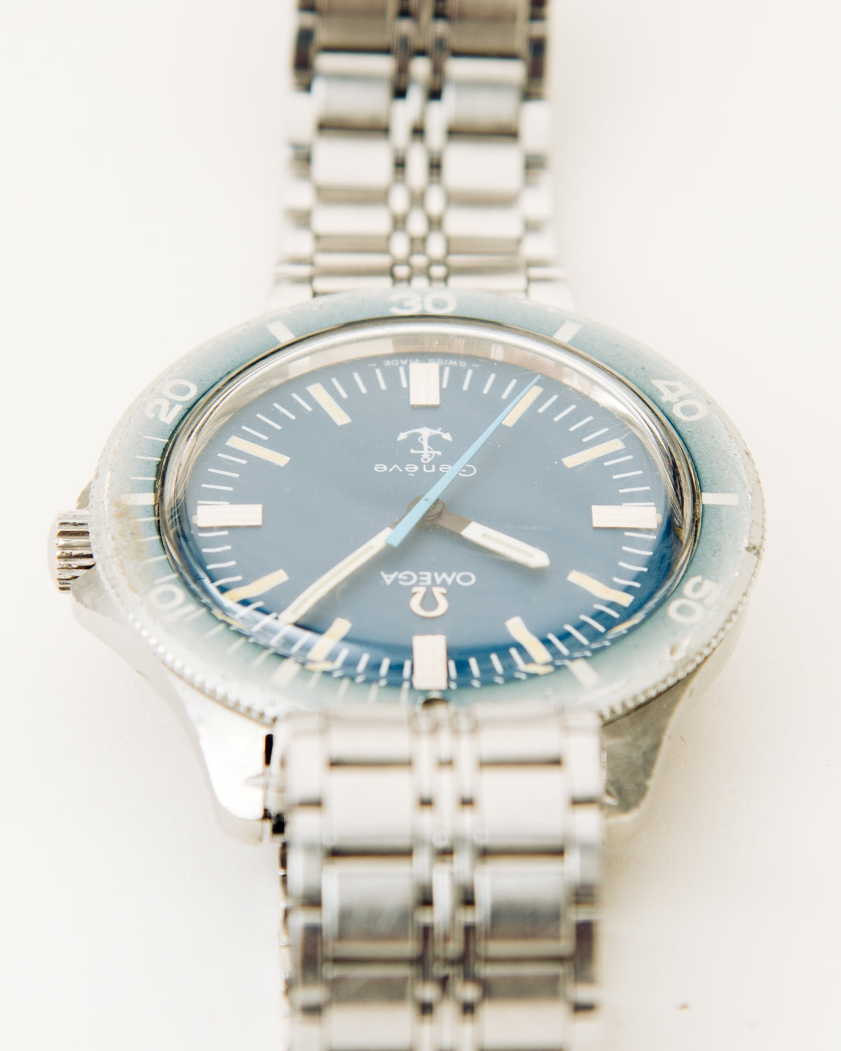 Omega Genève "Amirauté" Diver, Blue Anchor Dial, c. 1970