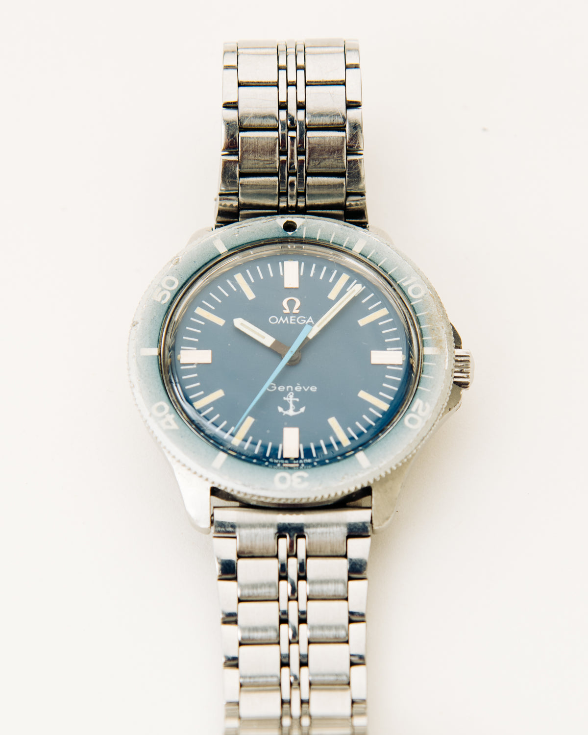 Omega Genève "Amirauté" Diver, Blue Anchor Dial, c. 1970