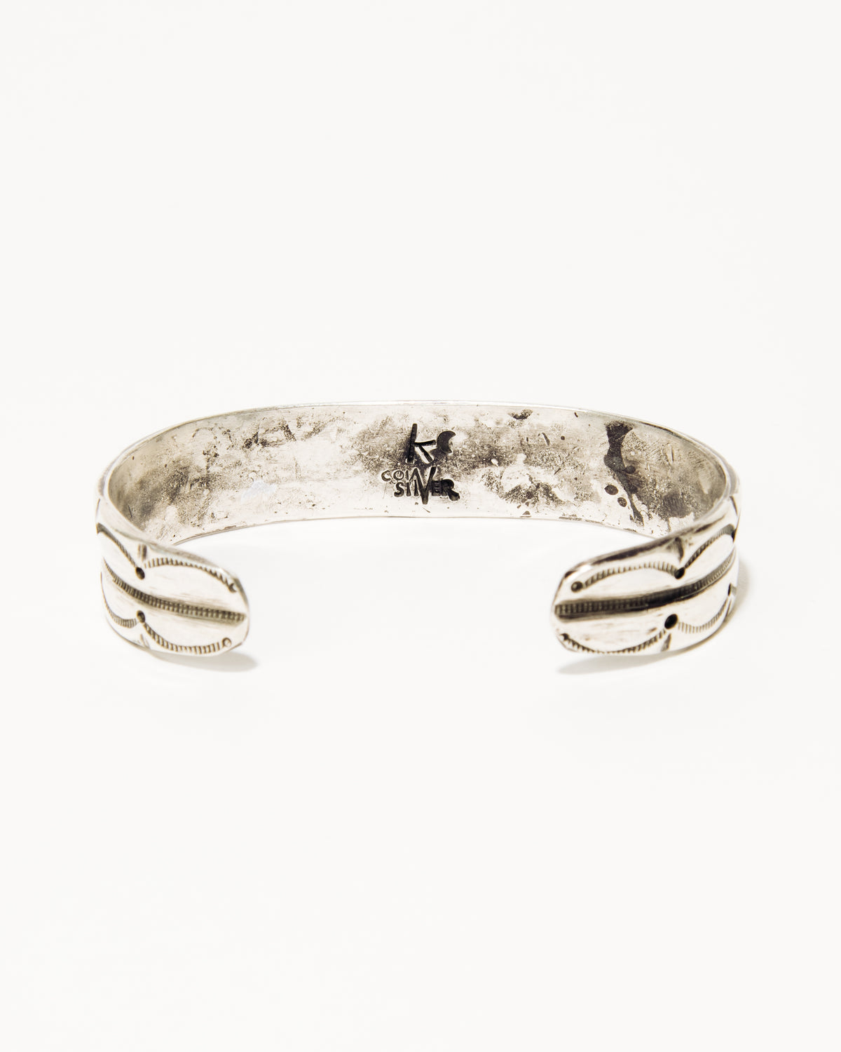 Kaiden Conde Coin Silver Bracelet with Fox Turquoise