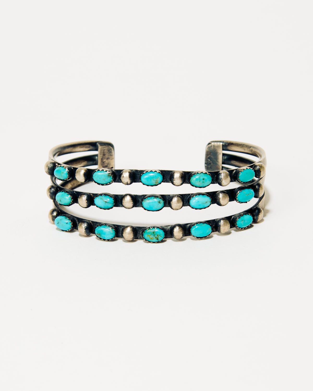 Three Row Turquoise Cuff - Style No. 2