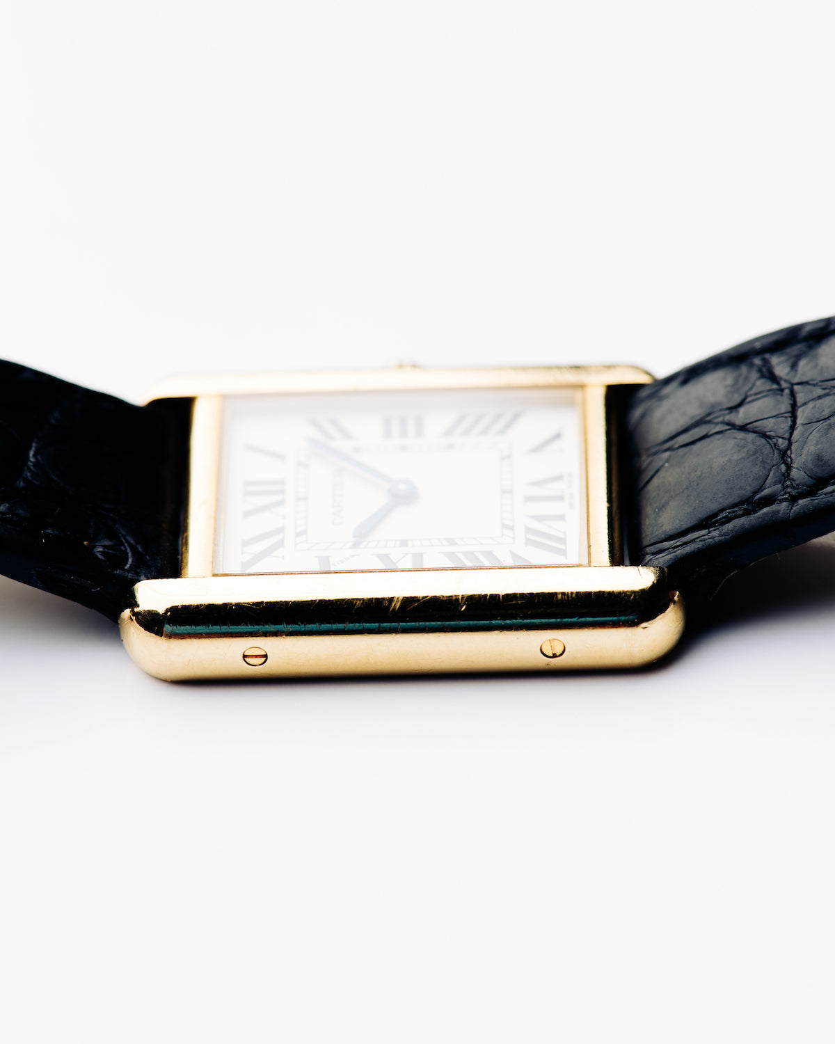 Cartier Tank Louis in 18K Gold with Steel Back