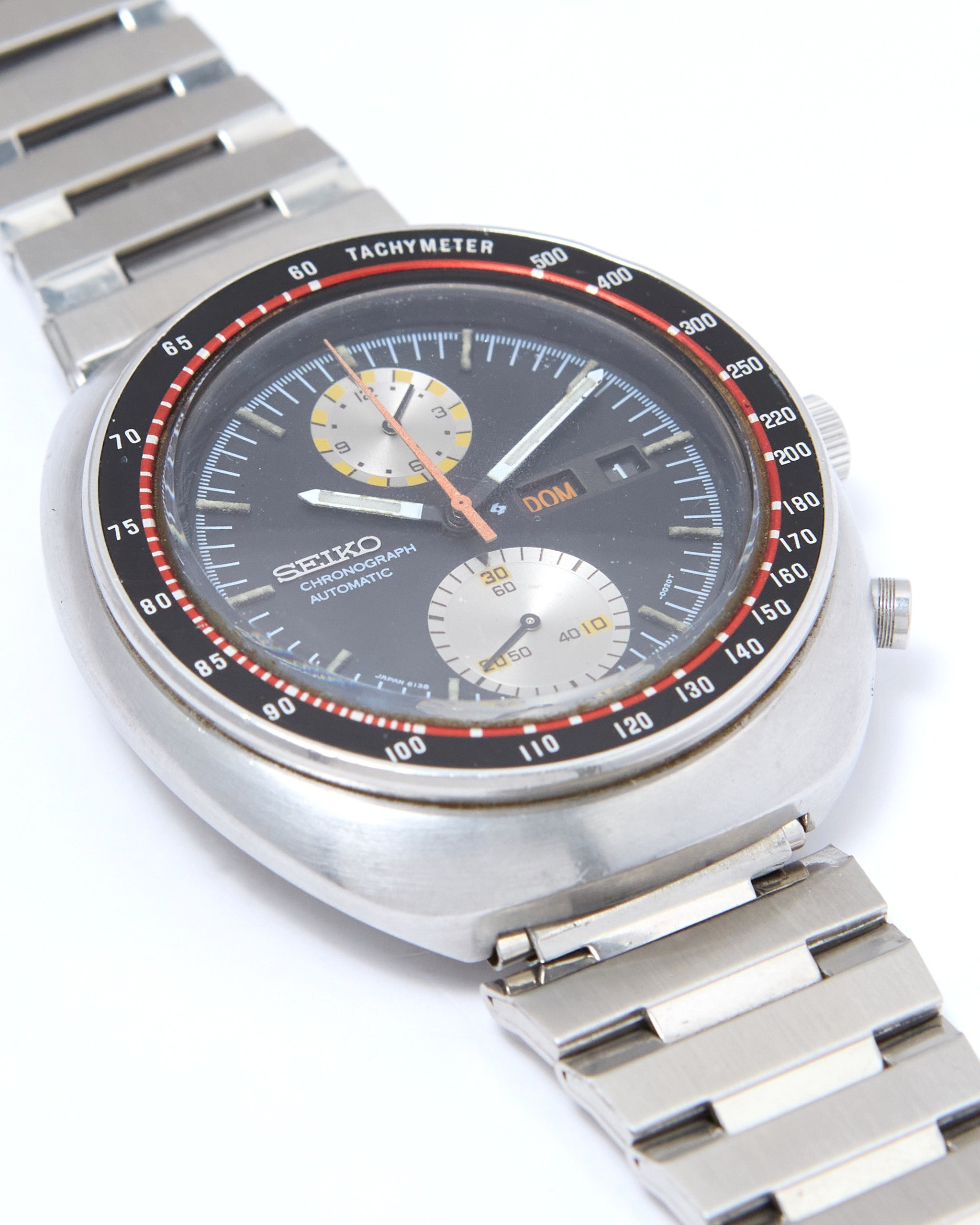 Seiko UFO Chronograph 6138-0011 Automatic in Steel Case on Steel Brace
